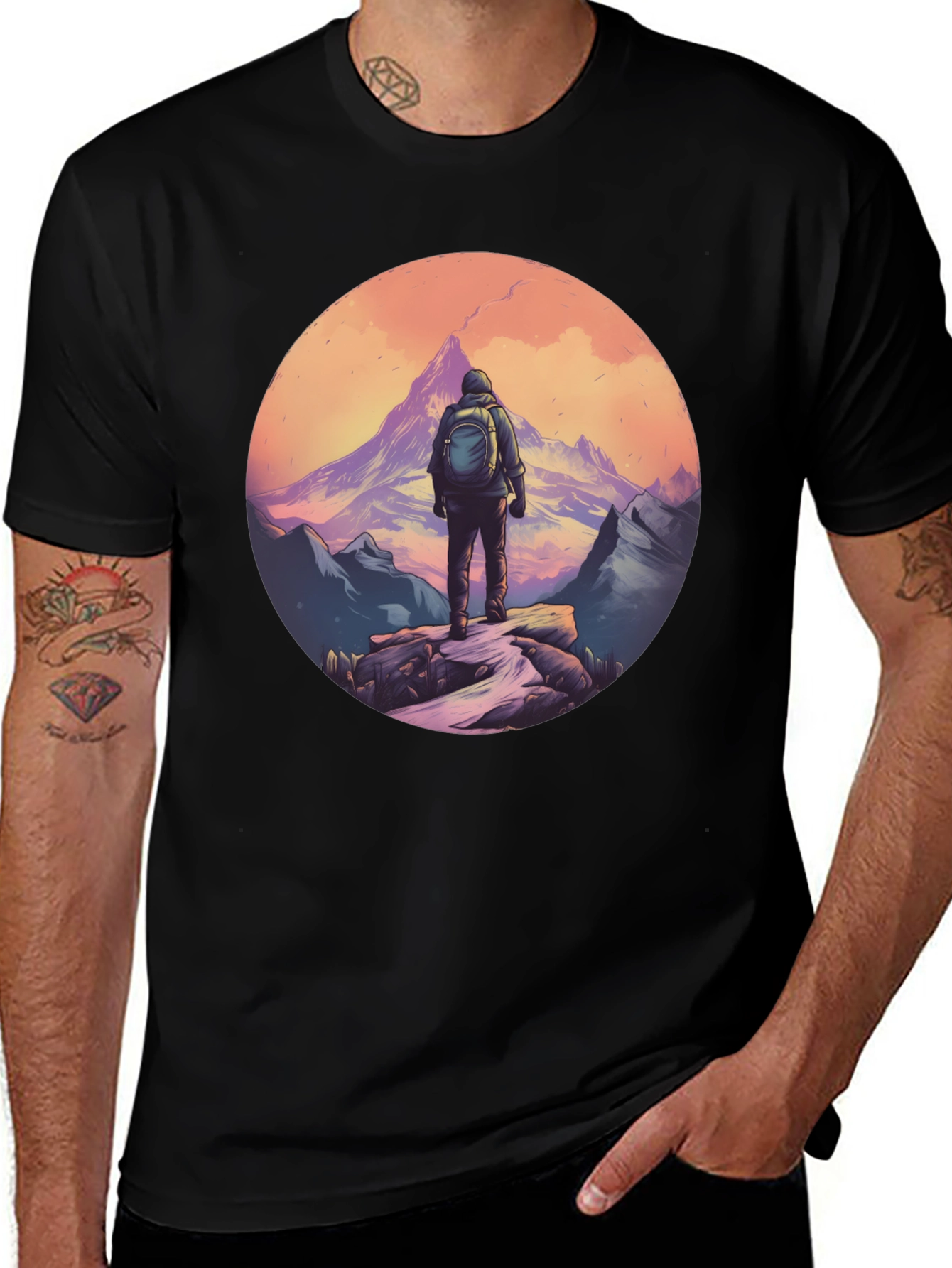 Mountain Hiker Graphic Tee - Adventure Awaits!