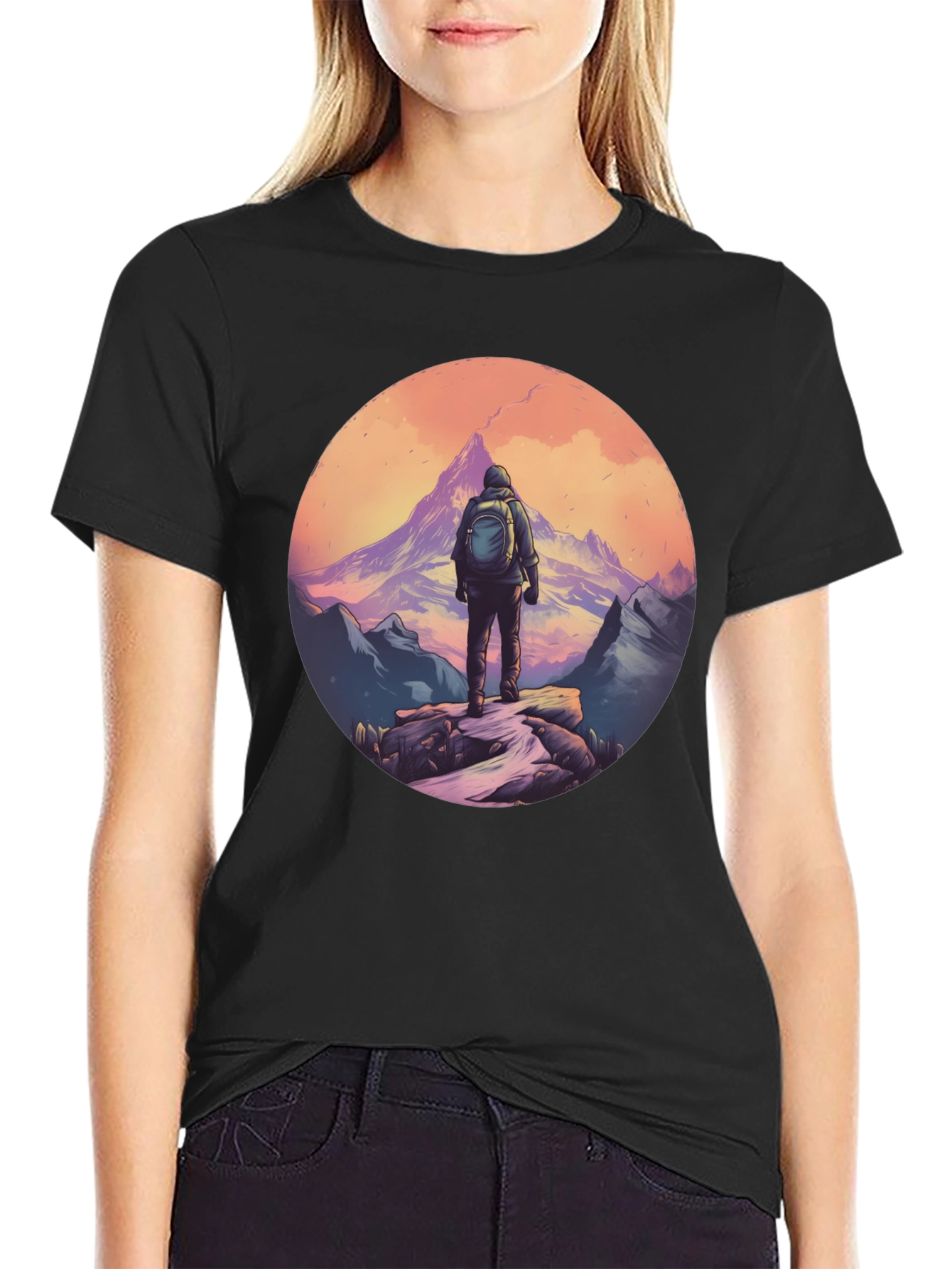 Mountain Hiker Graphic Tee - Adventure Awaits!