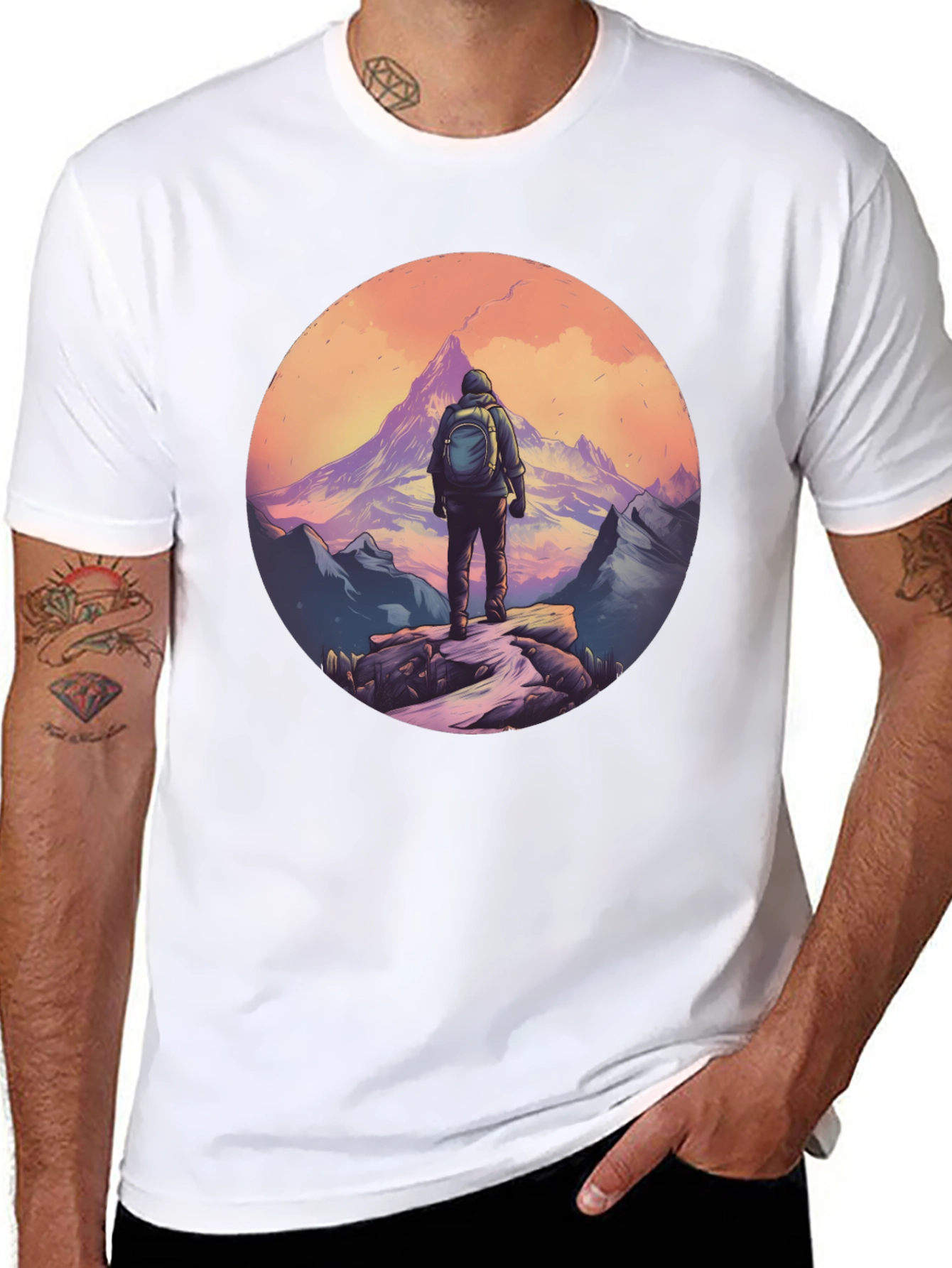 Mountain Hiker Graphic Tee - Adventure Awaits!