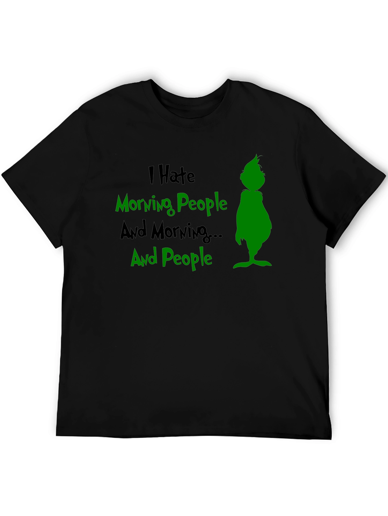I Hate Morning People Grinch Graphic T-Shirt