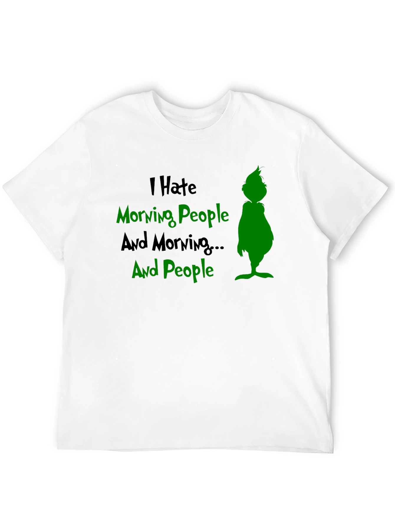 I Hate Morning People Grinch Graphic T-Shirt