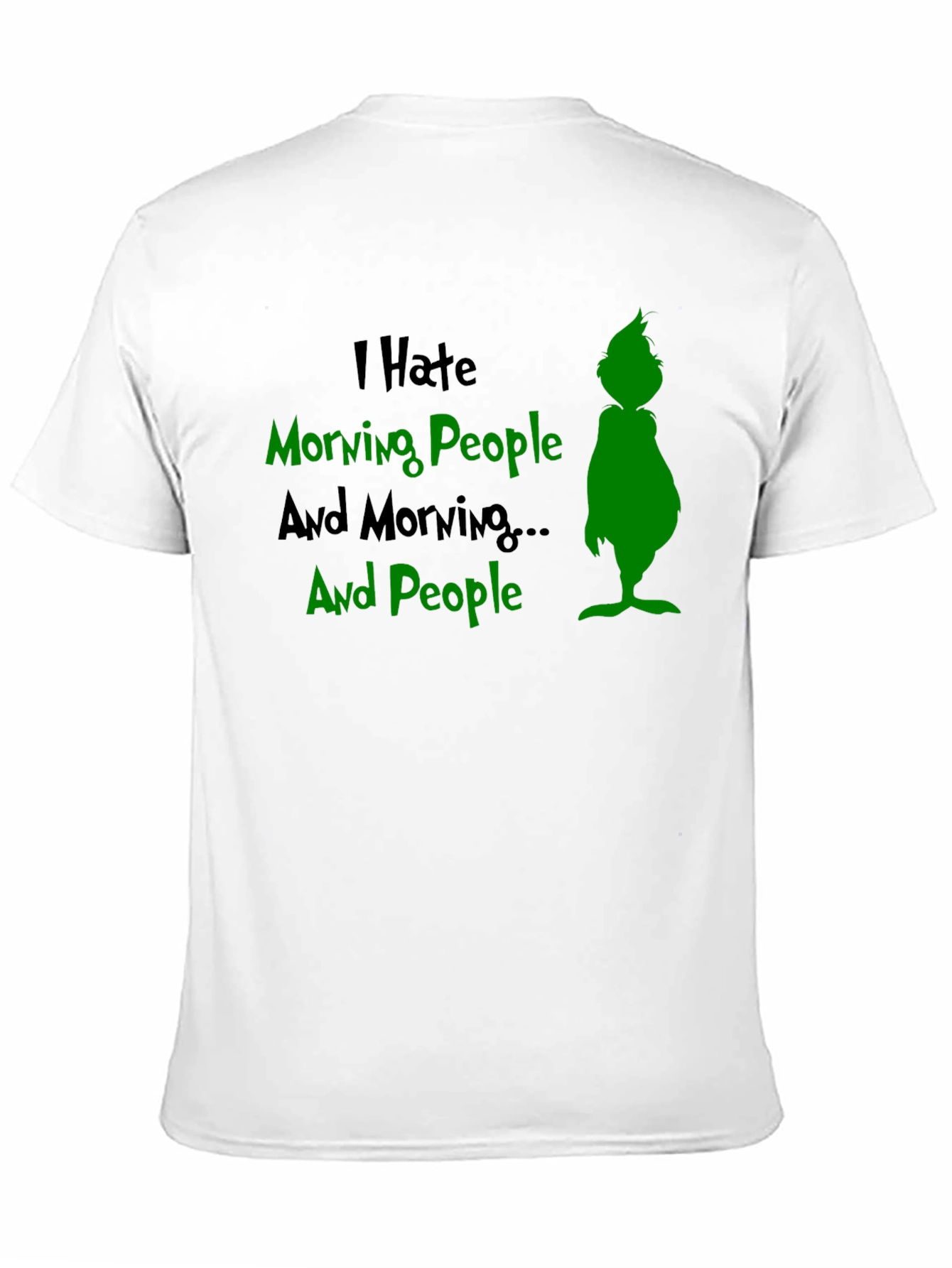 I Hate Morning People Grinch Graphic T-Shirt