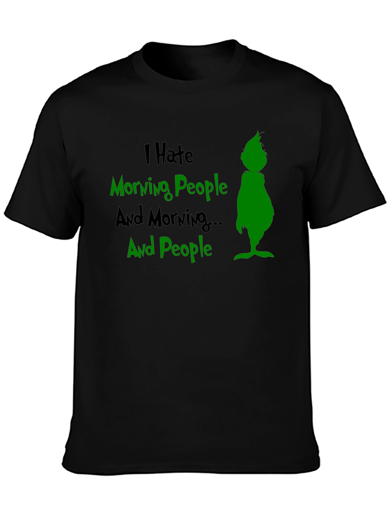 I Hate Morning People Grinch Graphic T-Shirt