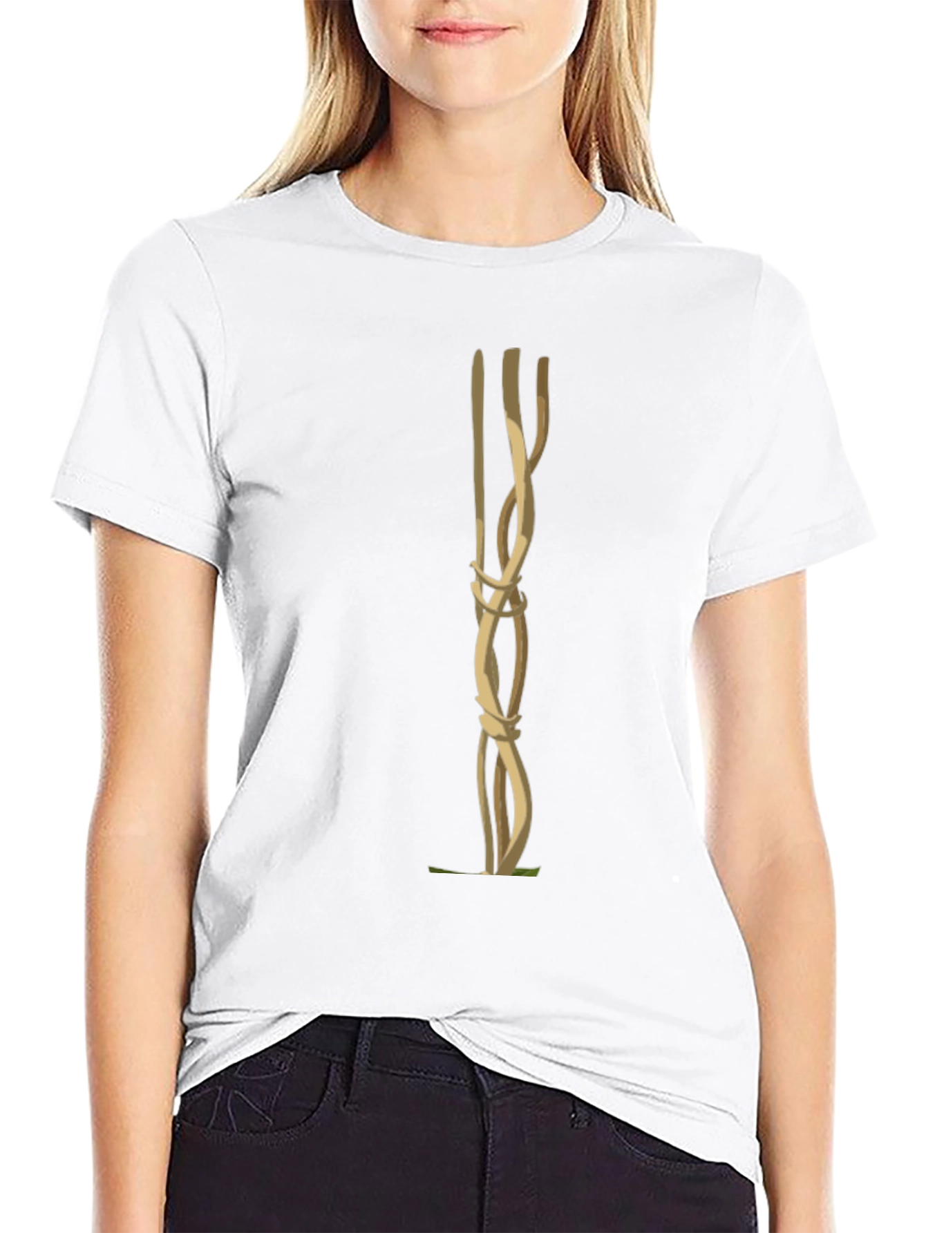 Abstract Vine Art Black T-Shirt