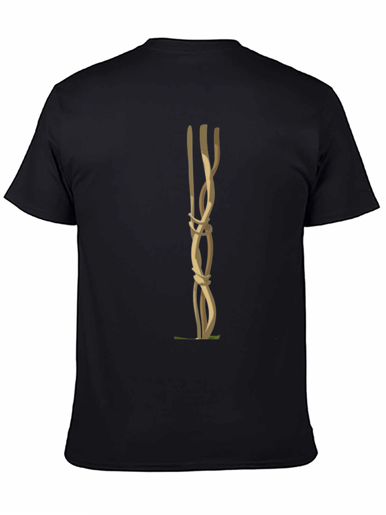 Abstract Vine Art Black T-Shirt