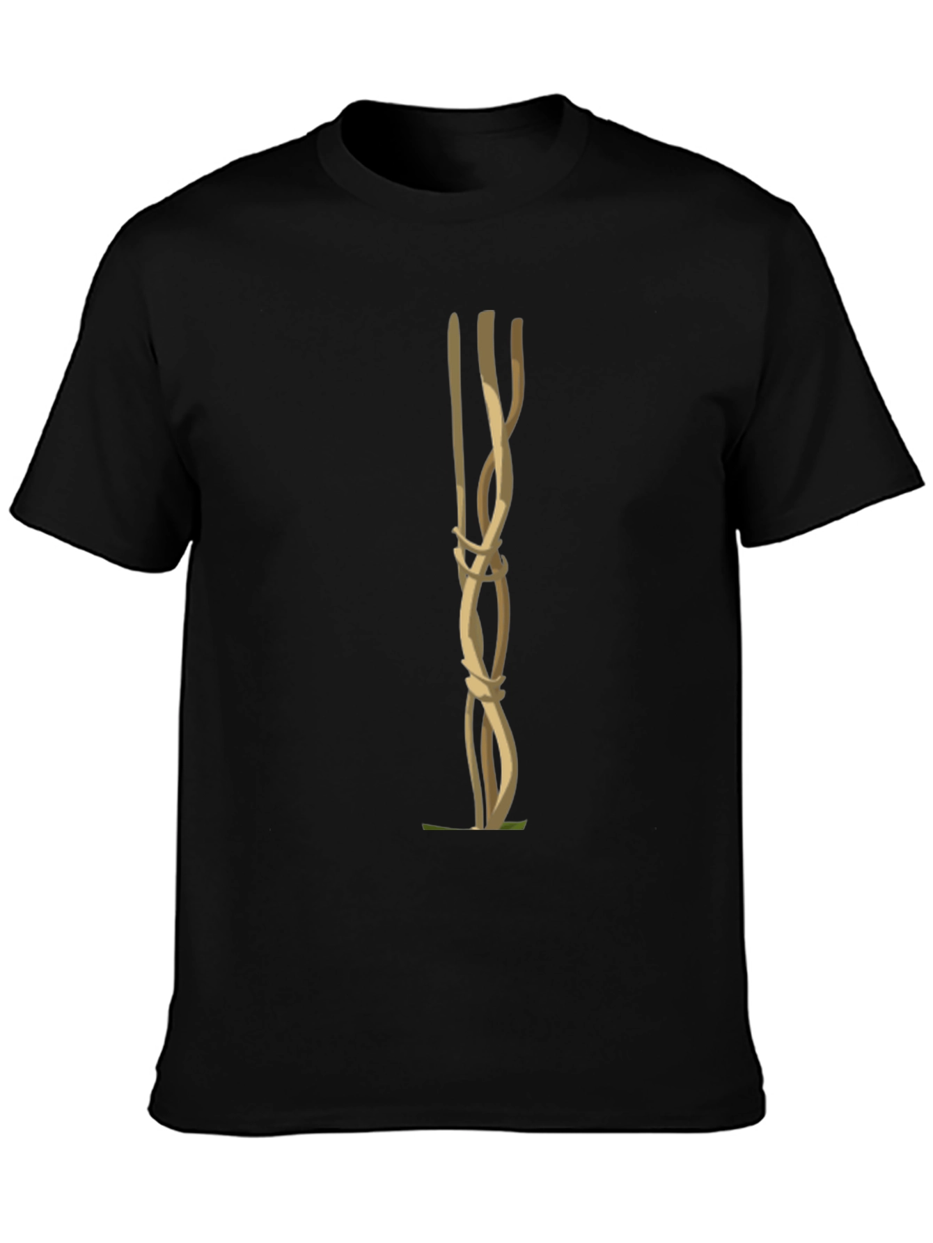 Abstract Vine Art Black T-Shirt