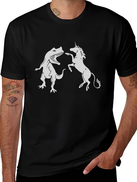 Dino vs Unicorn Graphic Tee