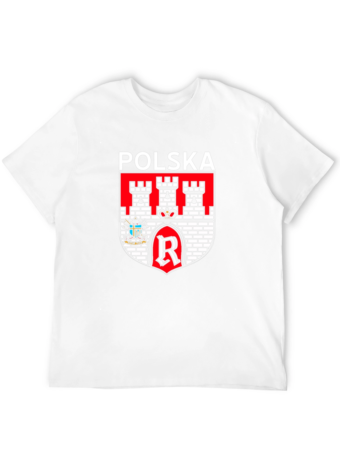 Polska Coat of Arms Graphic T-Shirt - Black