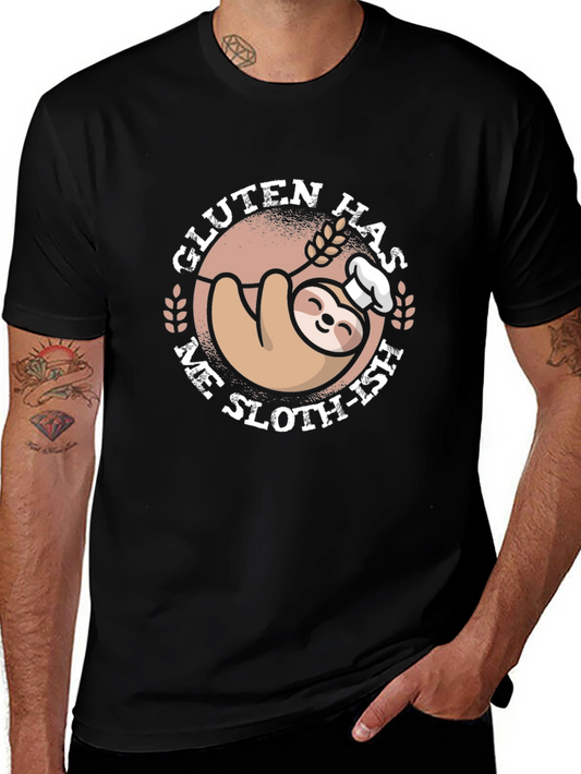 Gluten Has Me Sloth-ish T-Shirt Funny Baker Sloth