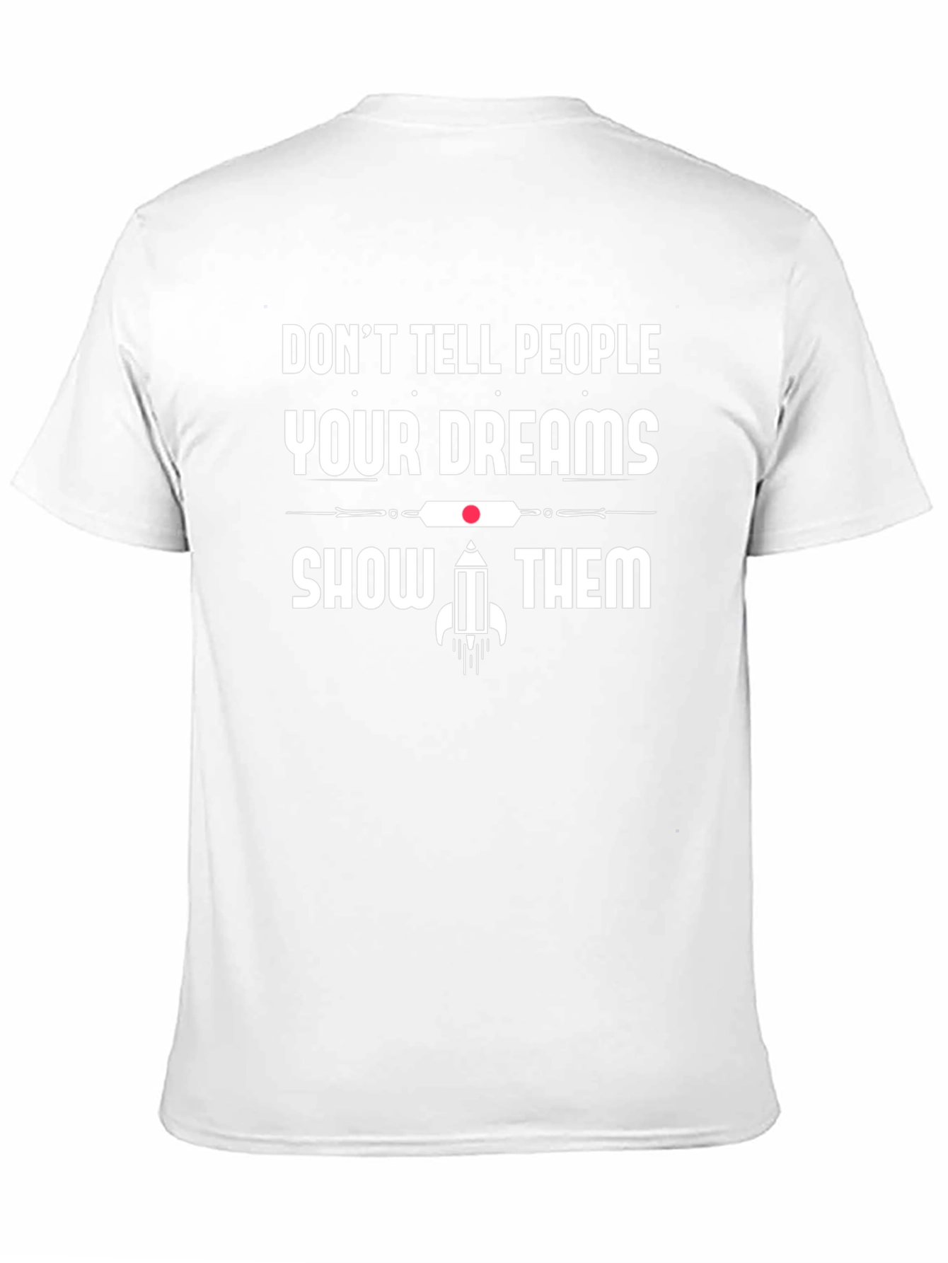 Dreams Graphic T-Shirt: Motivational Black Tee