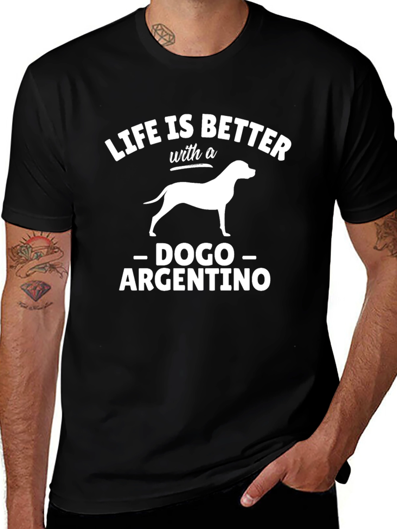 Dogo Argentino T-Shirt - Life is Better
