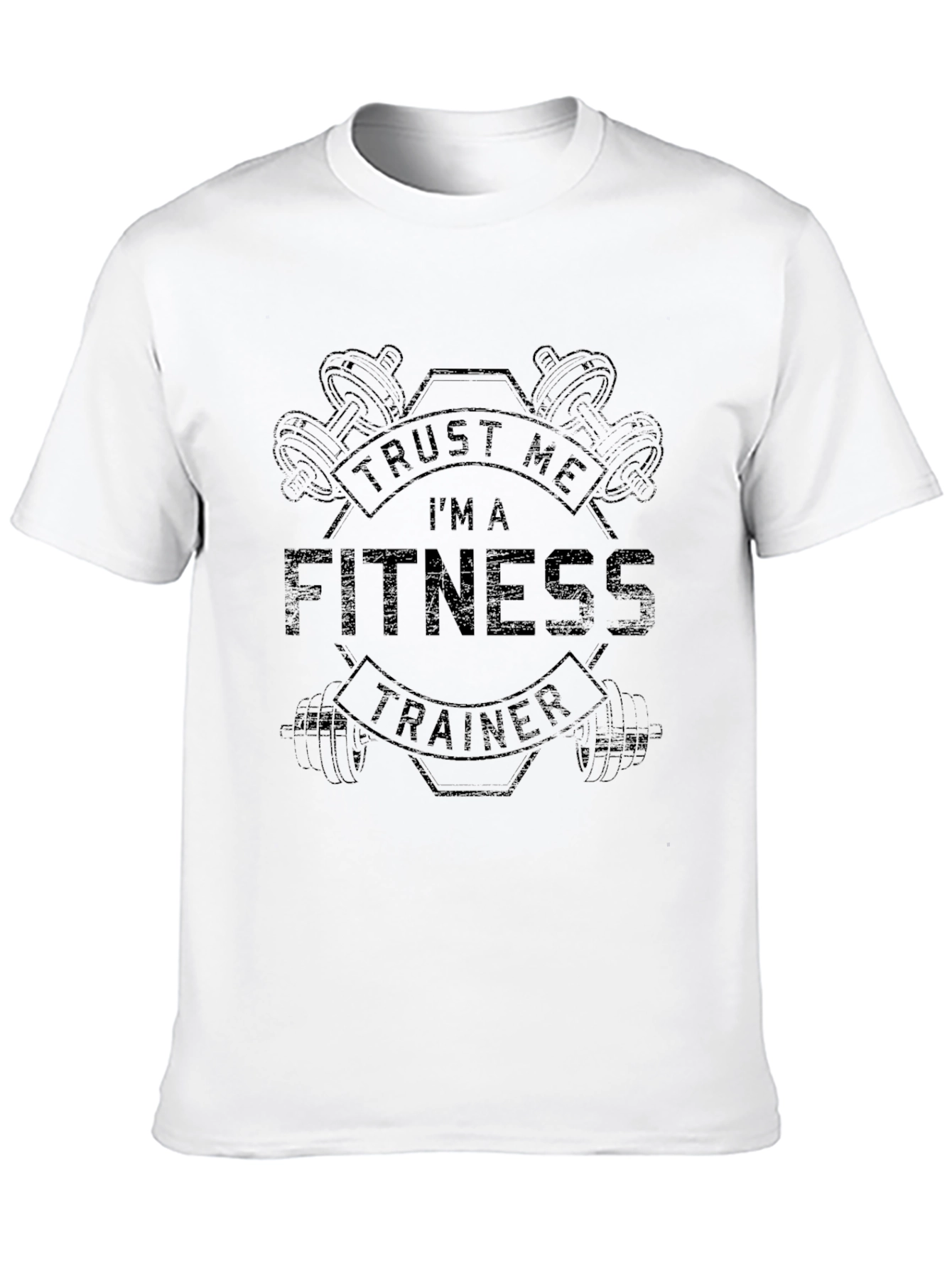 Fitness Trainer Graphic Tee - Black