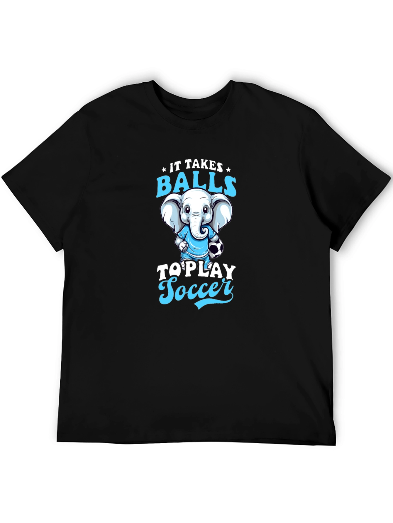Funny Elephant Soccer T-Shirt