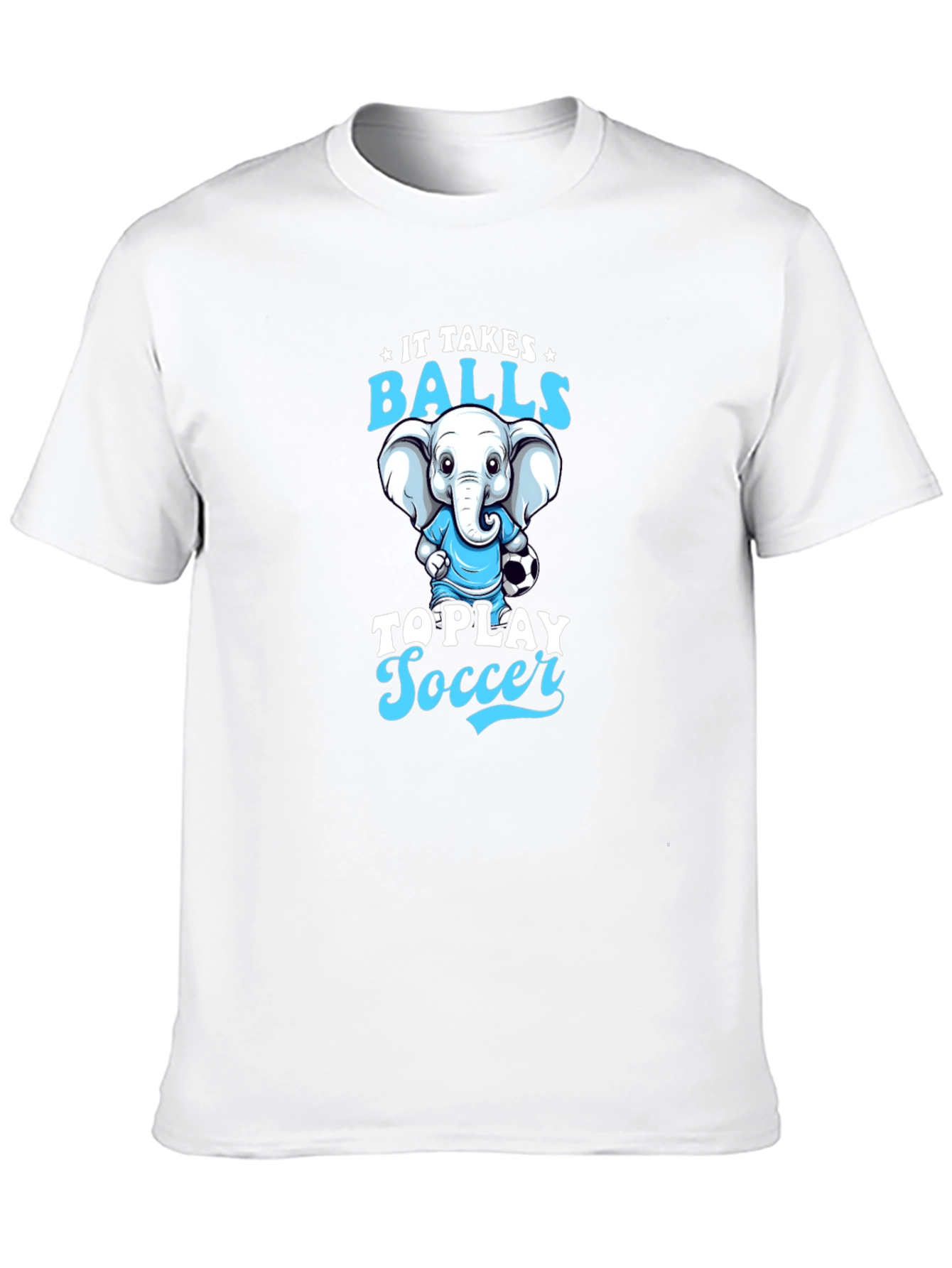 Funny Elephant Soccer T-Shirt