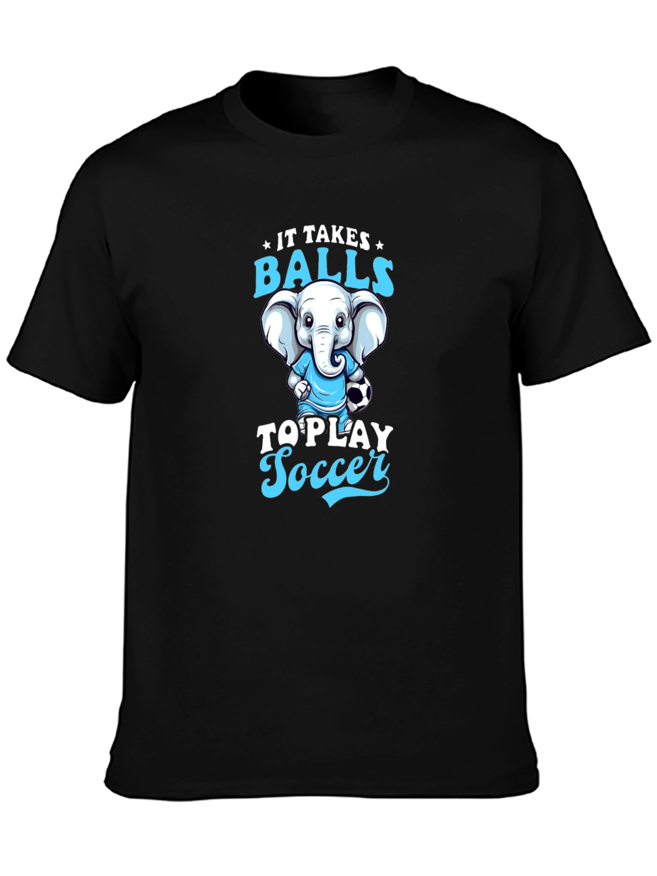Funny Elephant Soccer T-Shirt