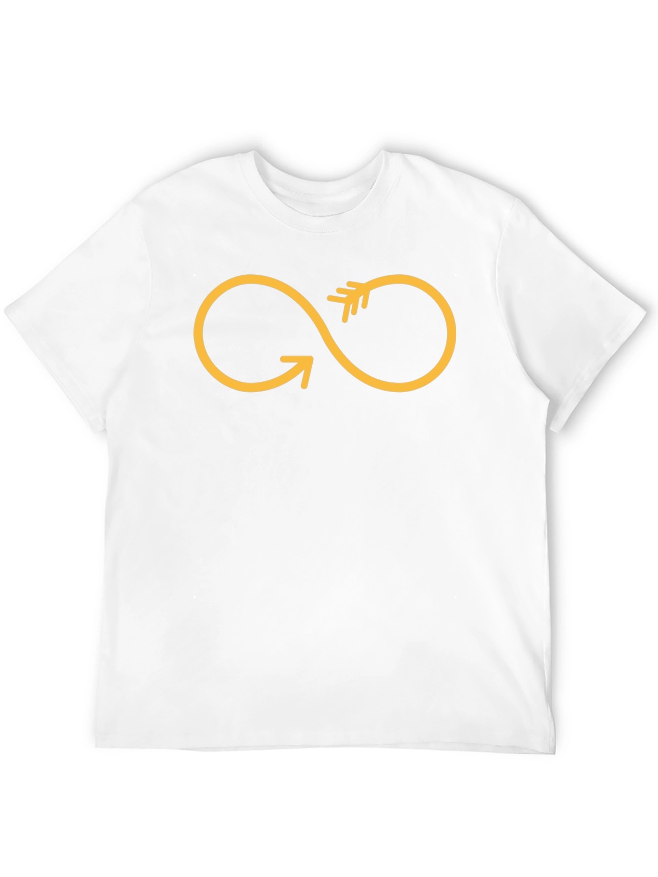 Arrow Infinity Symbol Black Cotton T-Shirt