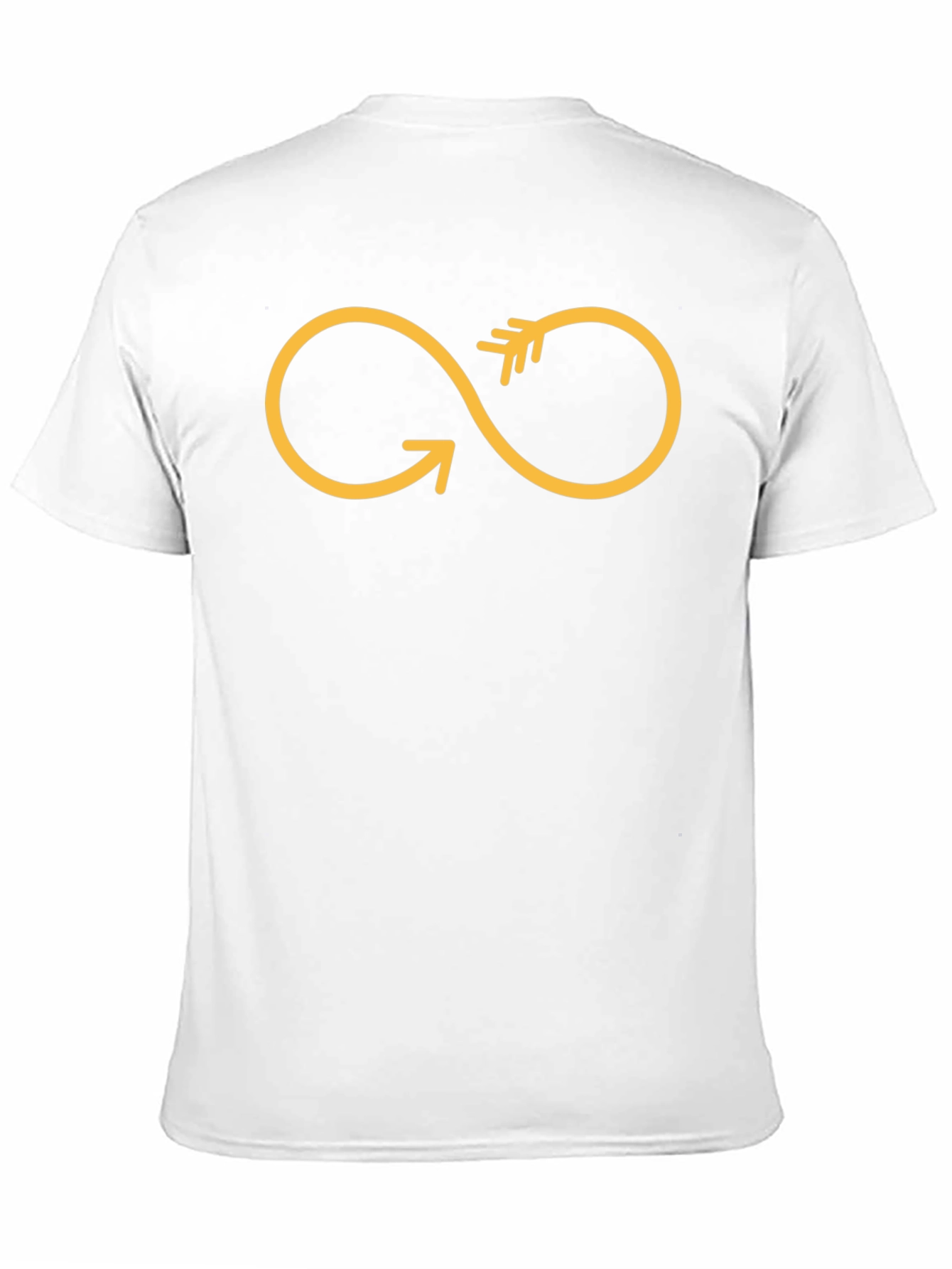Arrow Infinity Symbol Black Cotton T-Shirt