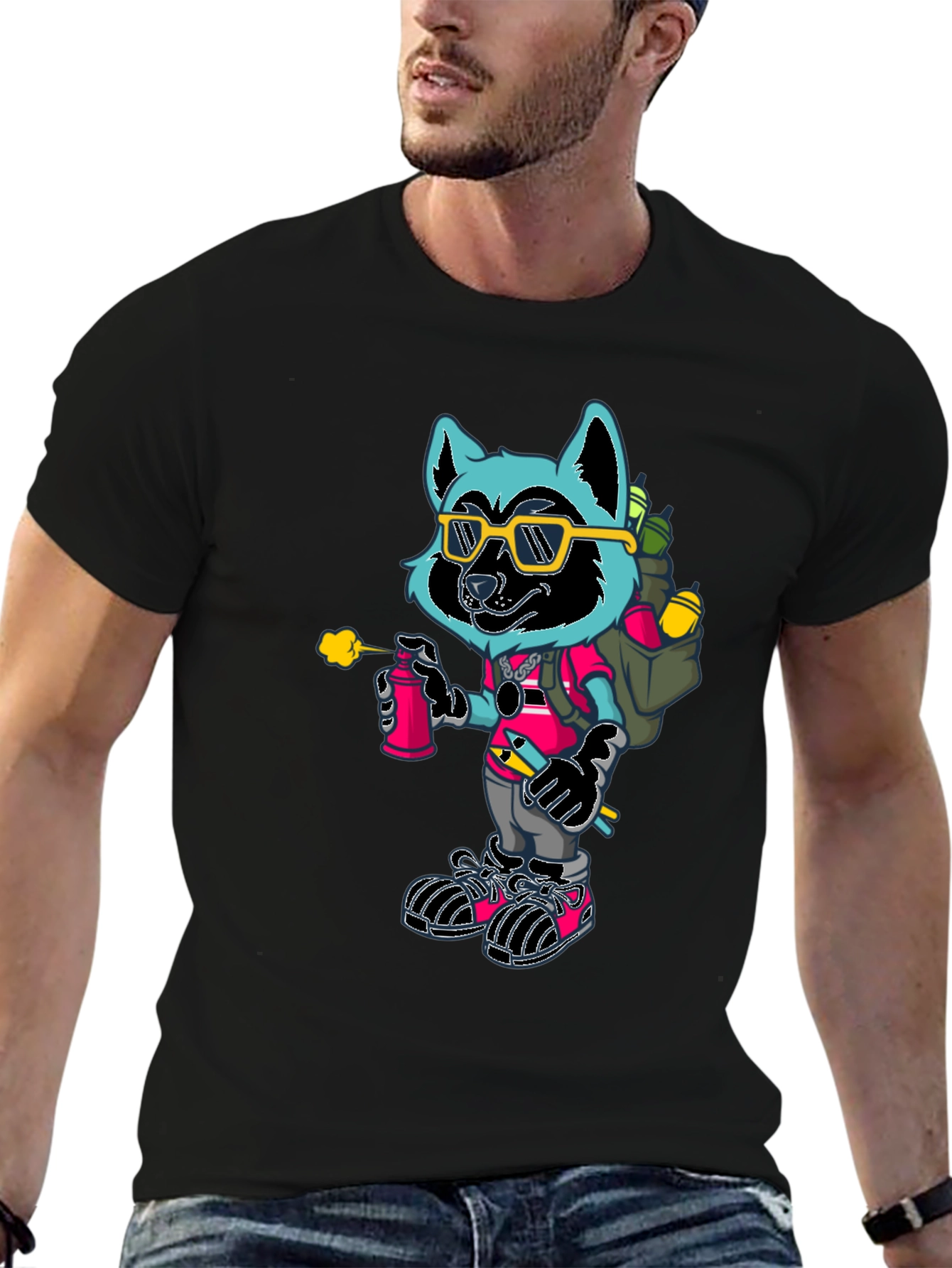 Cool Raccoon Graphic Tee