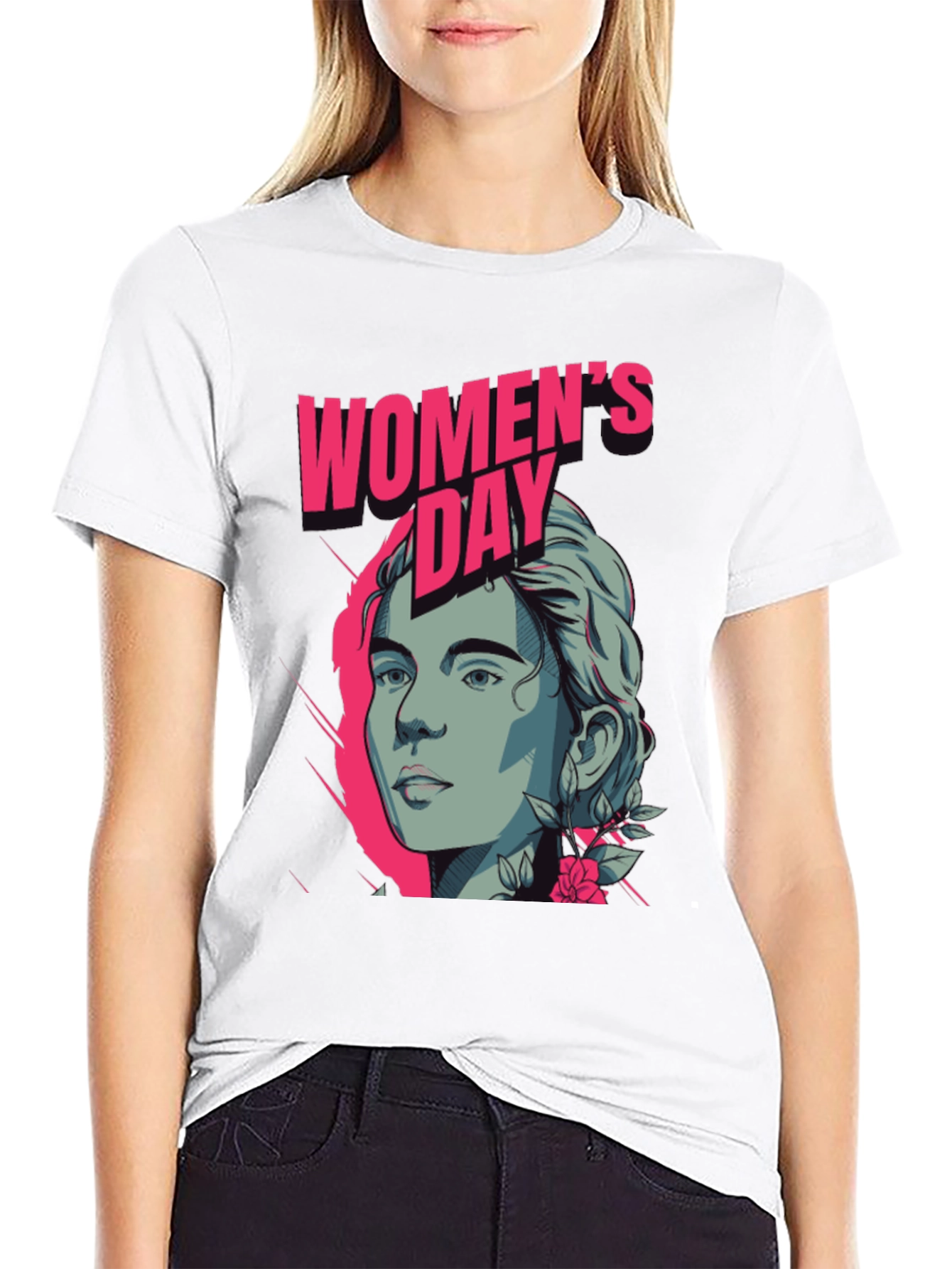Womens Day Graphic Tee - Modern Stylish Design