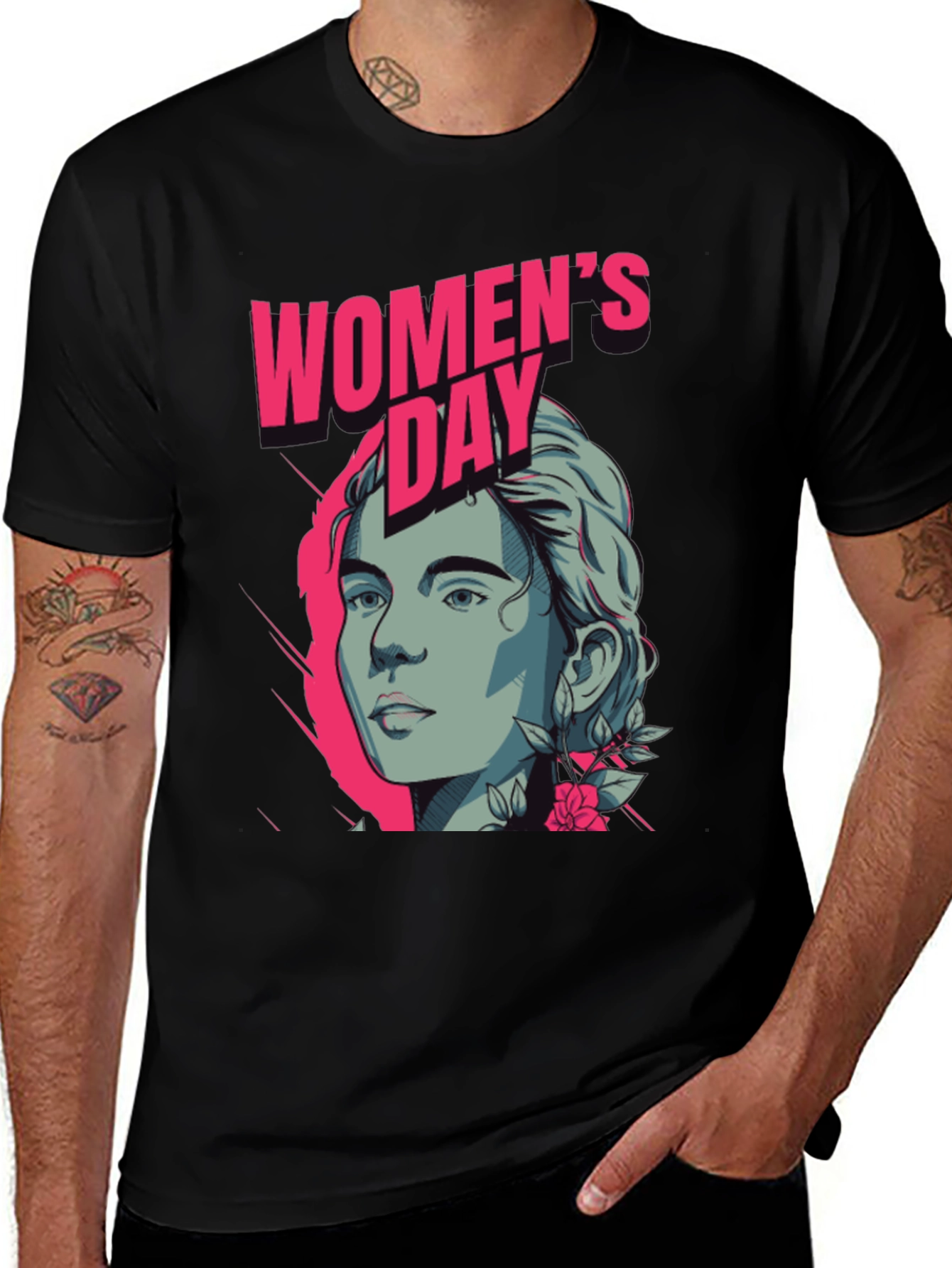 Womens Day Graphic Tee - Modern Stylish Design
