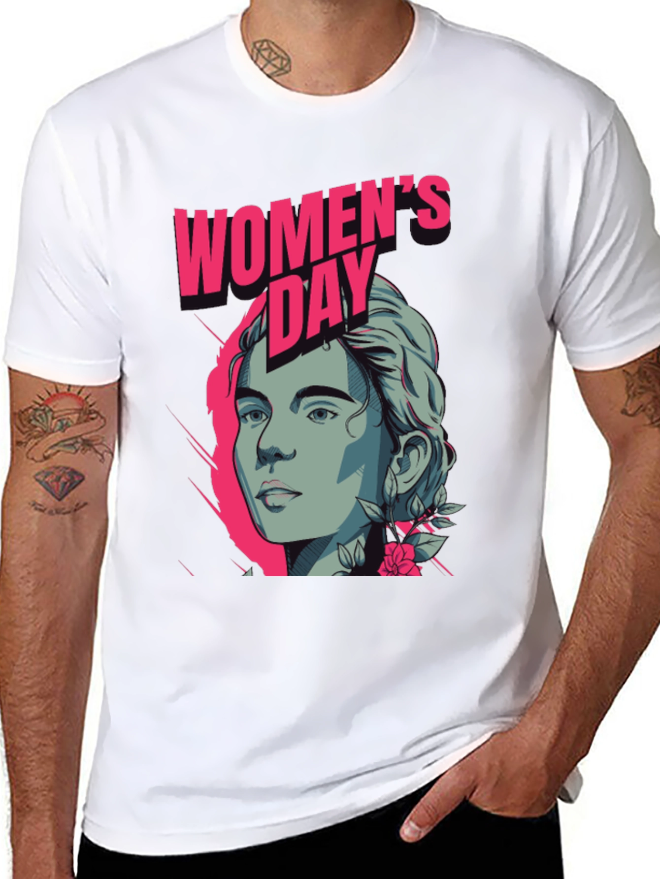 Womens Day Graphic Tee - Modern Stylish Design