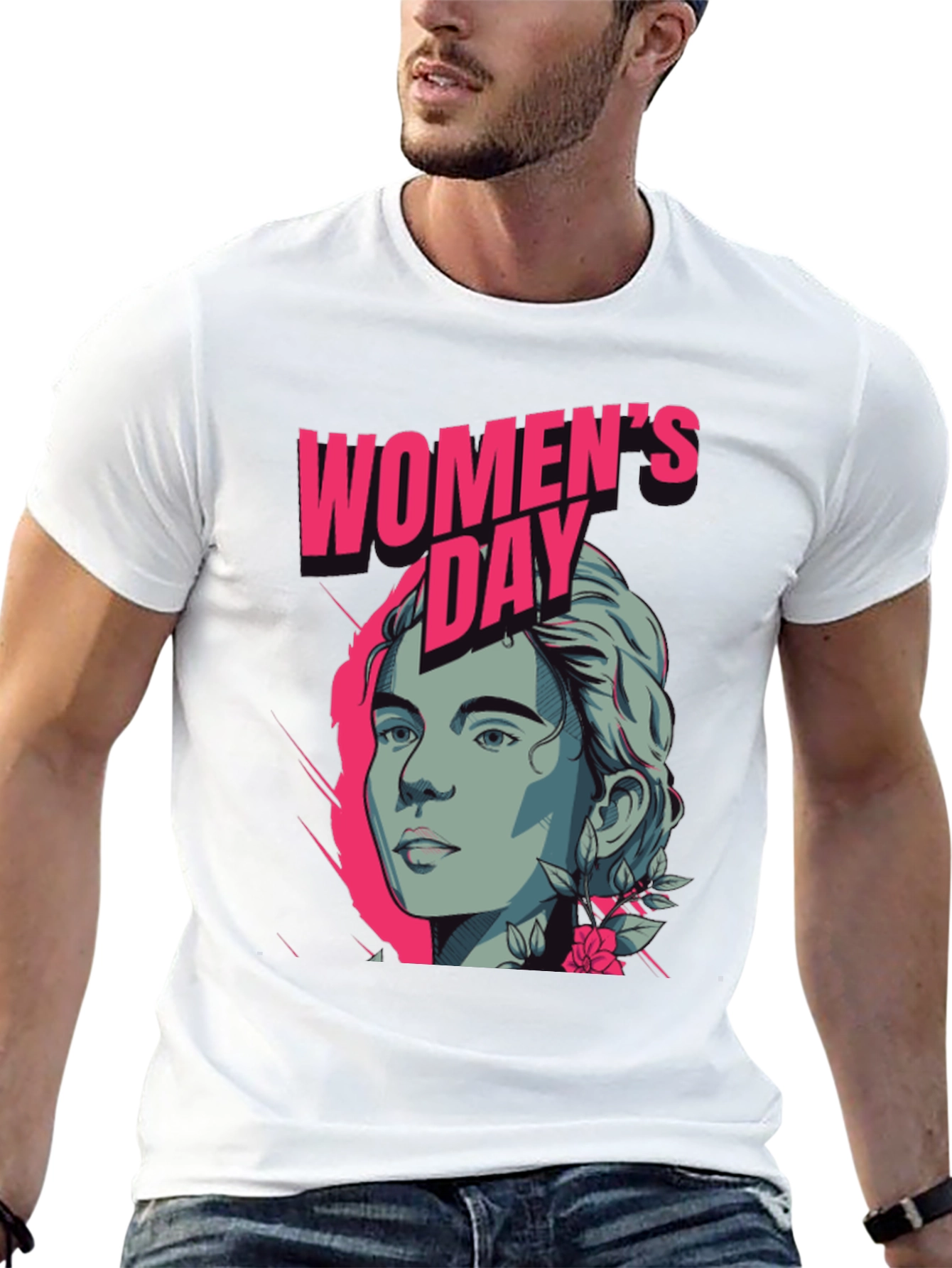 Womens Day Graphic Tee - Modern Stylish Design