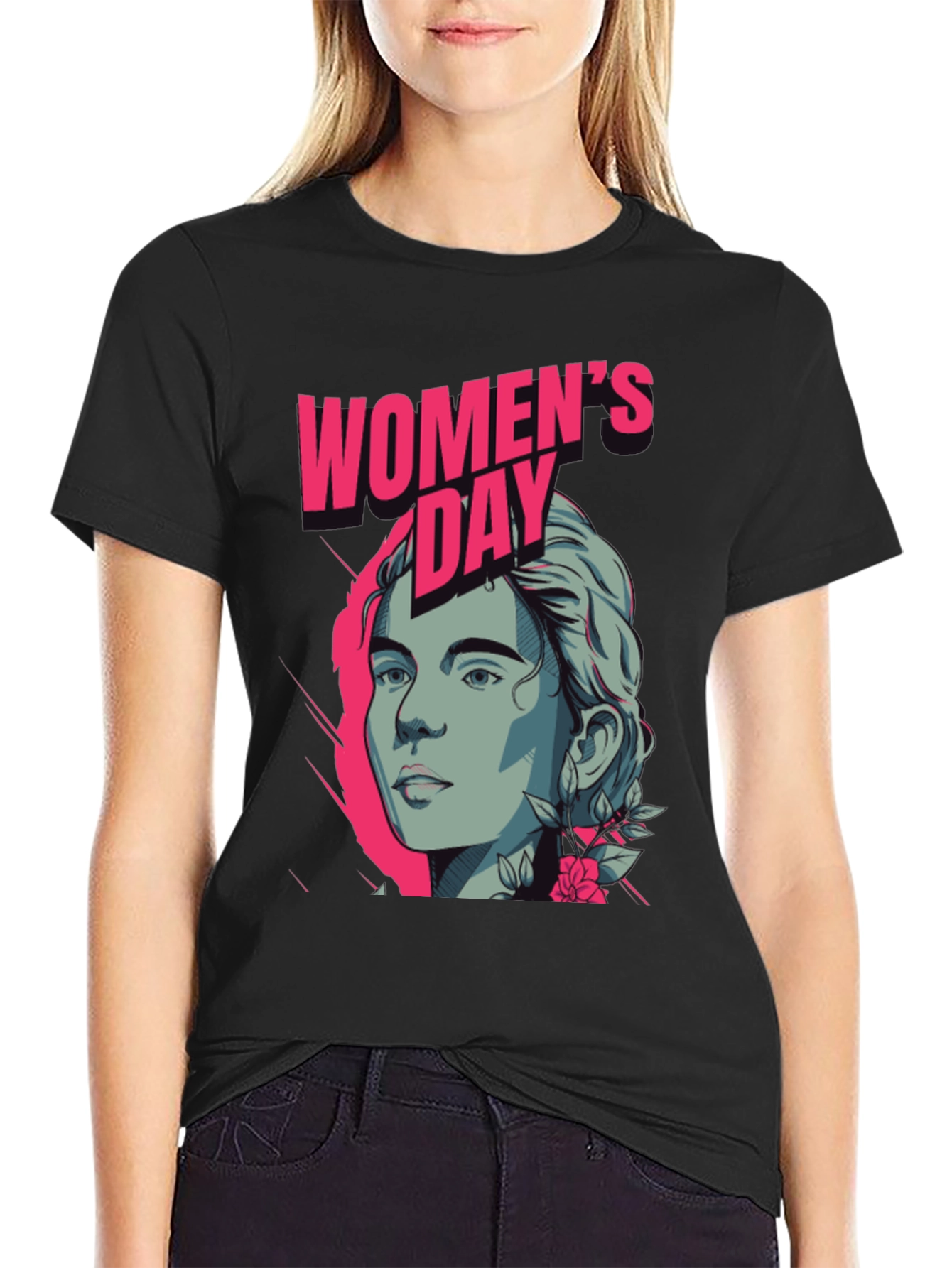 Womens Day Graphic Tee - Modern Stylish Design
