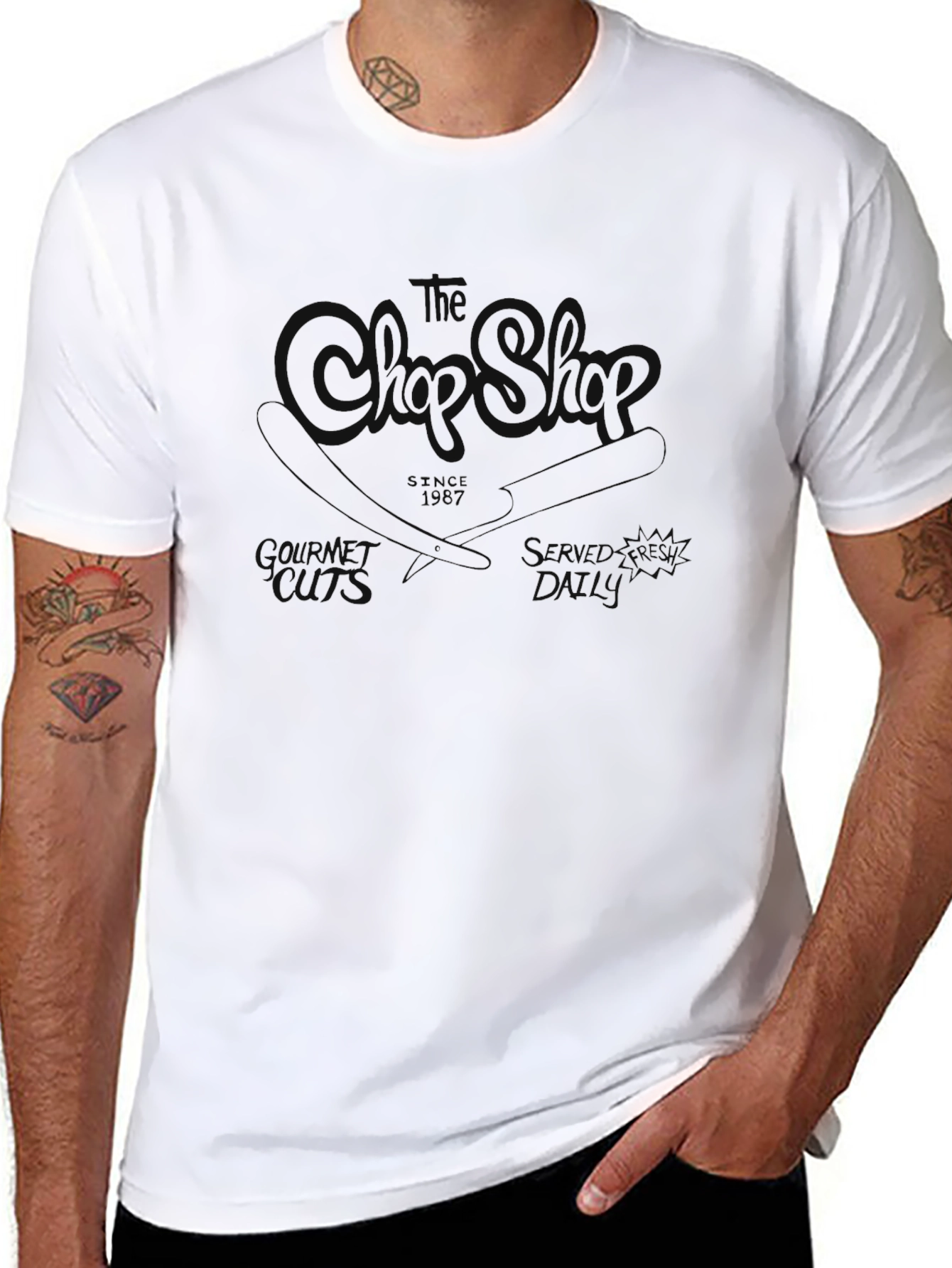 Classic Black Graphic Tee - Subtle Design Comfort