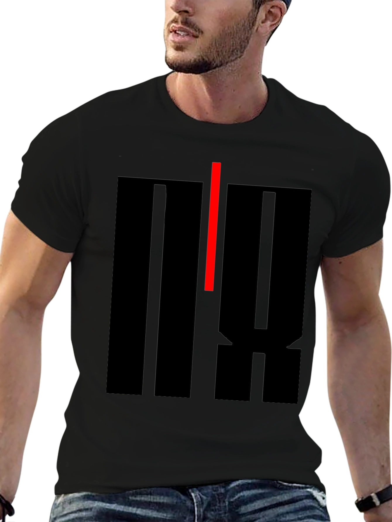 Abstract Graphic Print T-Shirt - Modern Casual Tee