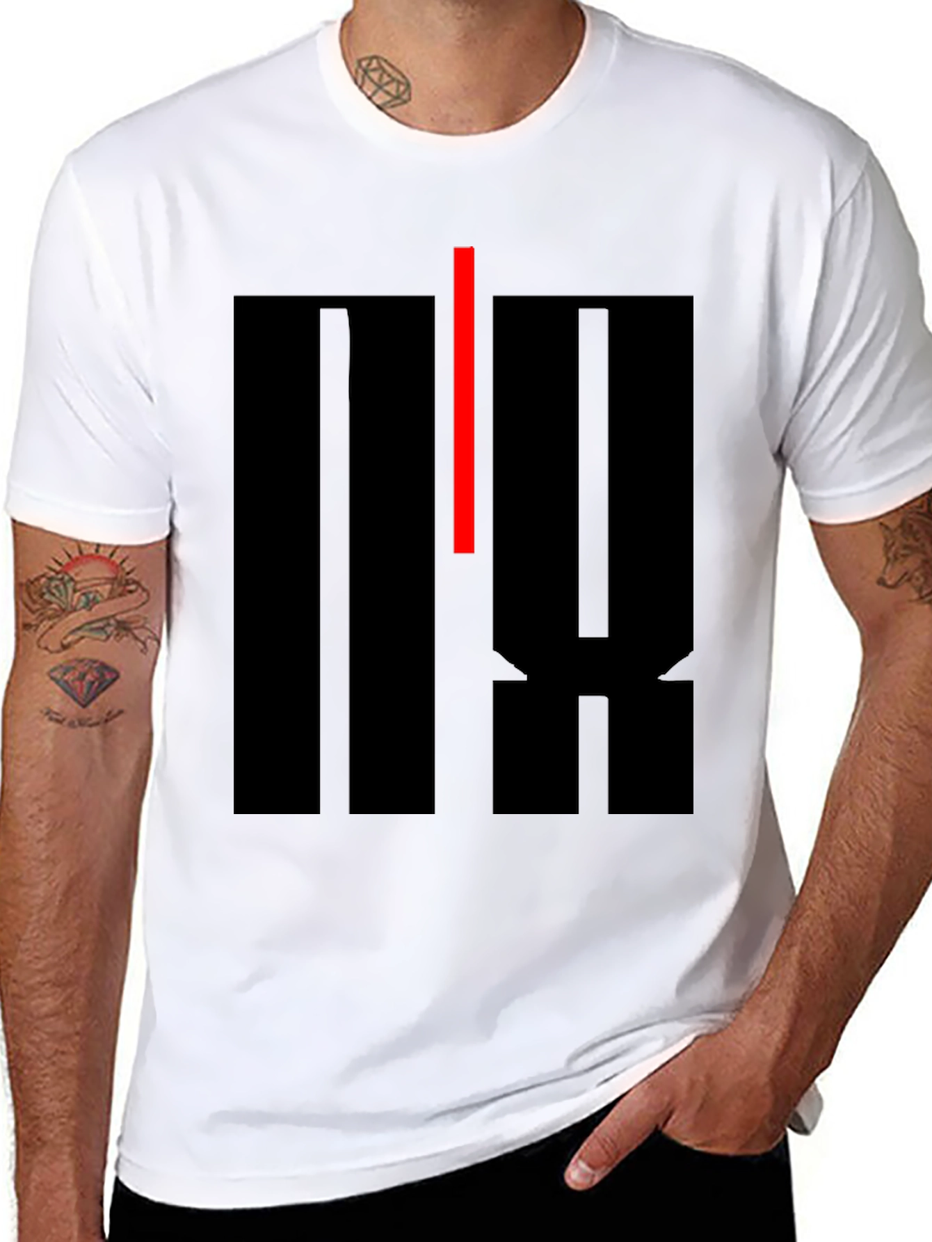 Abstract Graphic Print T-Shirt - Modern Casual Tee
