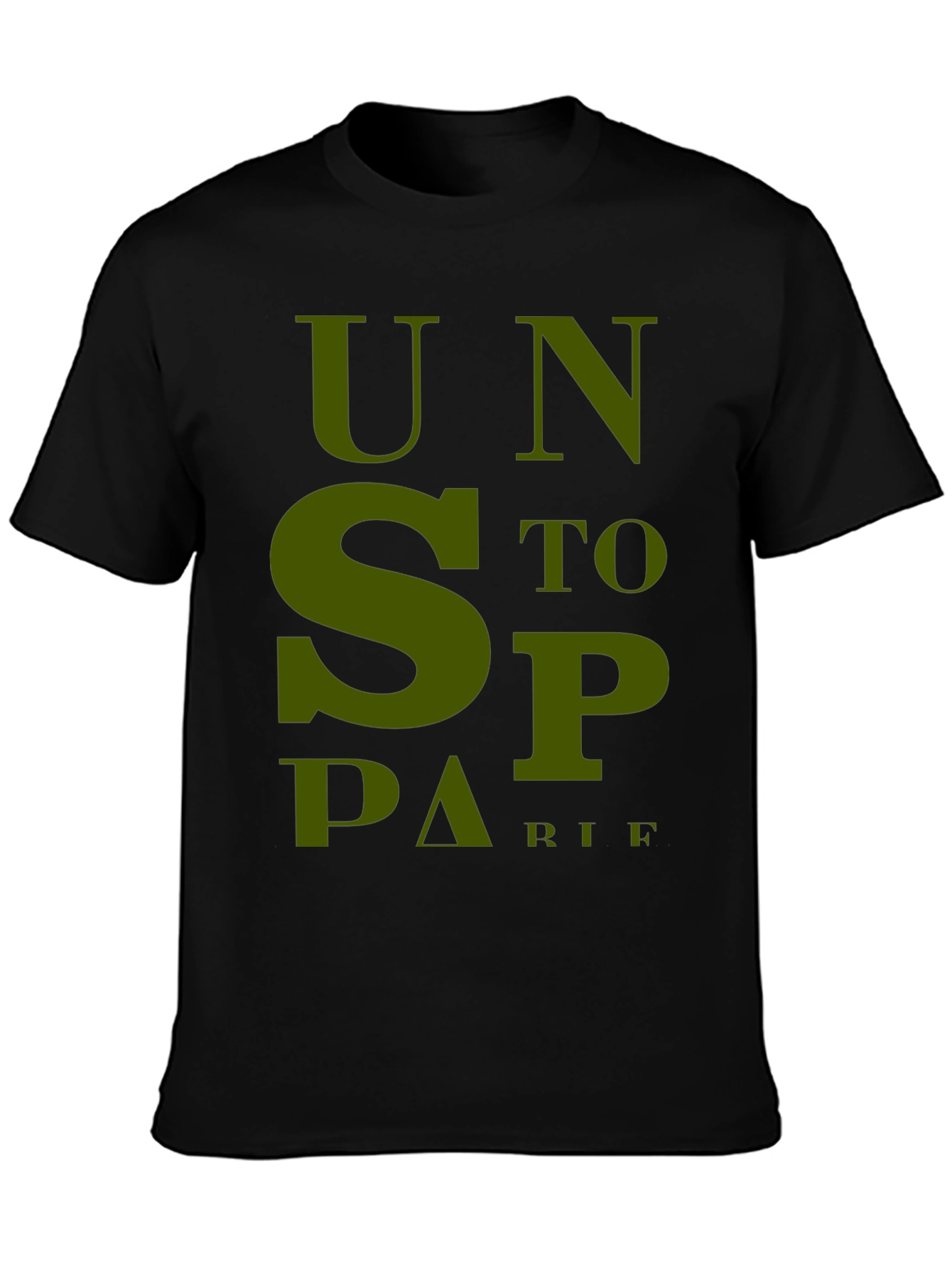 Unstoppable T-Shirt - Bold Olive Green Graphic Tee