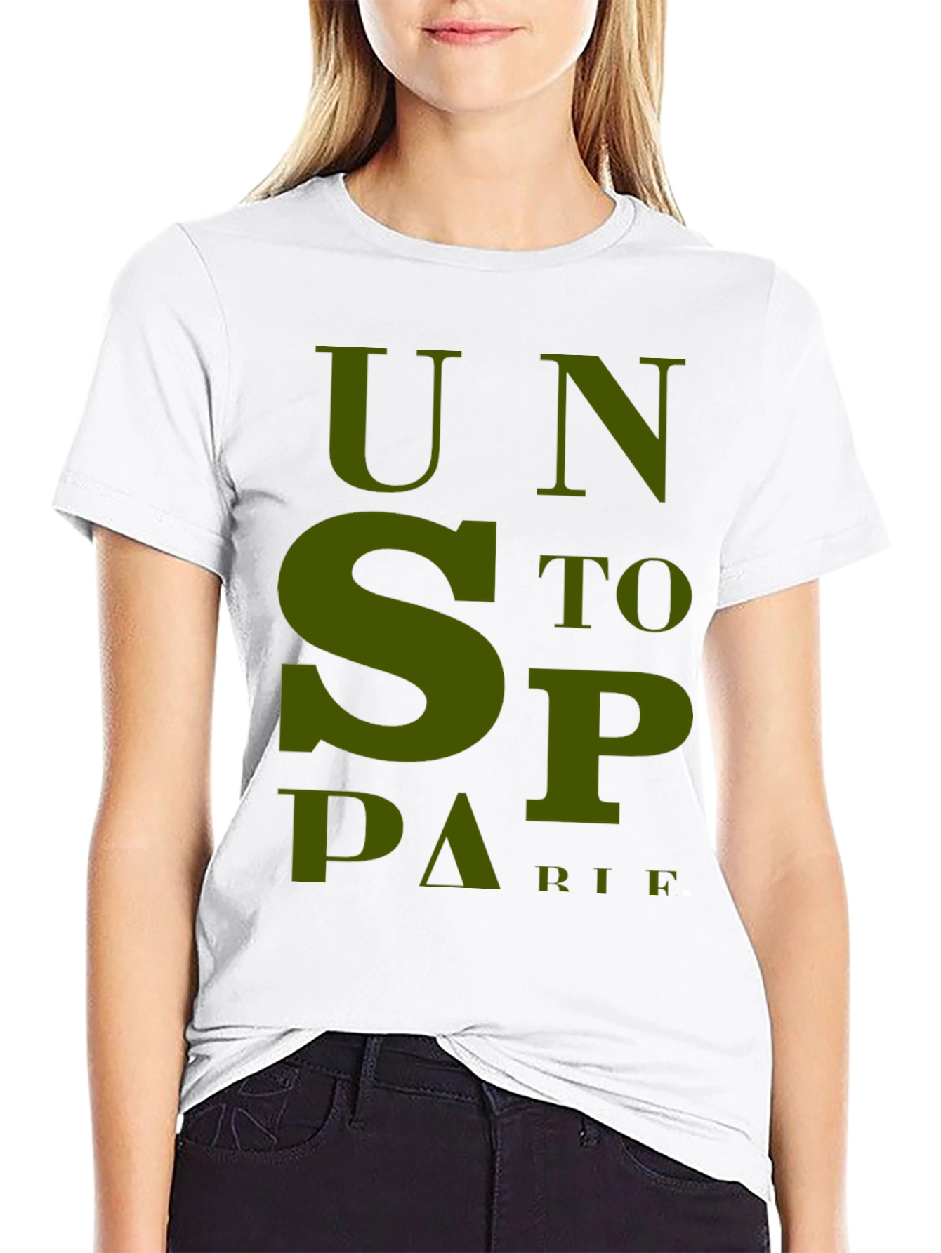 Unstoppable T-Shirt - Bold Olive Green Graphic Tee