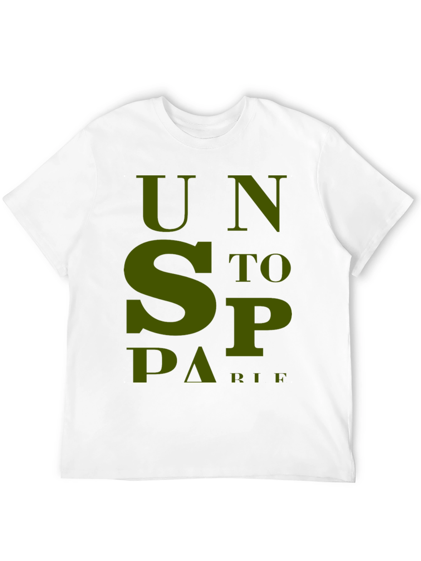 Unstoppable T-Shirt - Bold Olive Green Graphic Tee