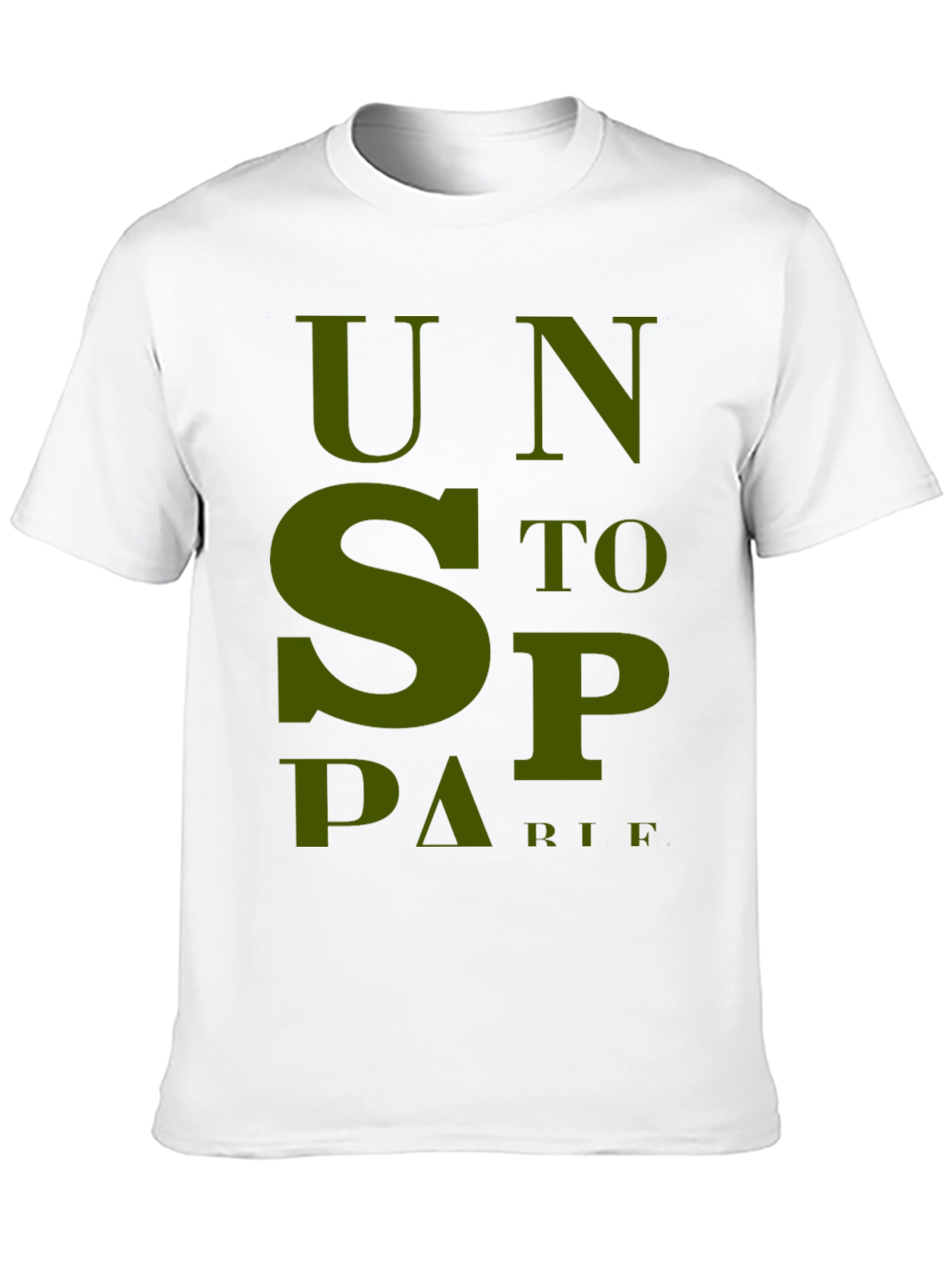 Unstoppable T-Shirt - Bold Olive Green Graphic Tee