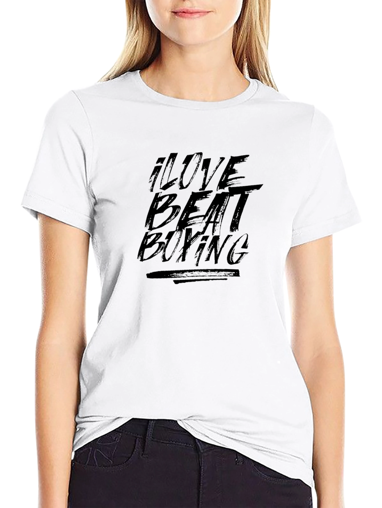 I Love Beat Boxing Black Graphic T-Shirt