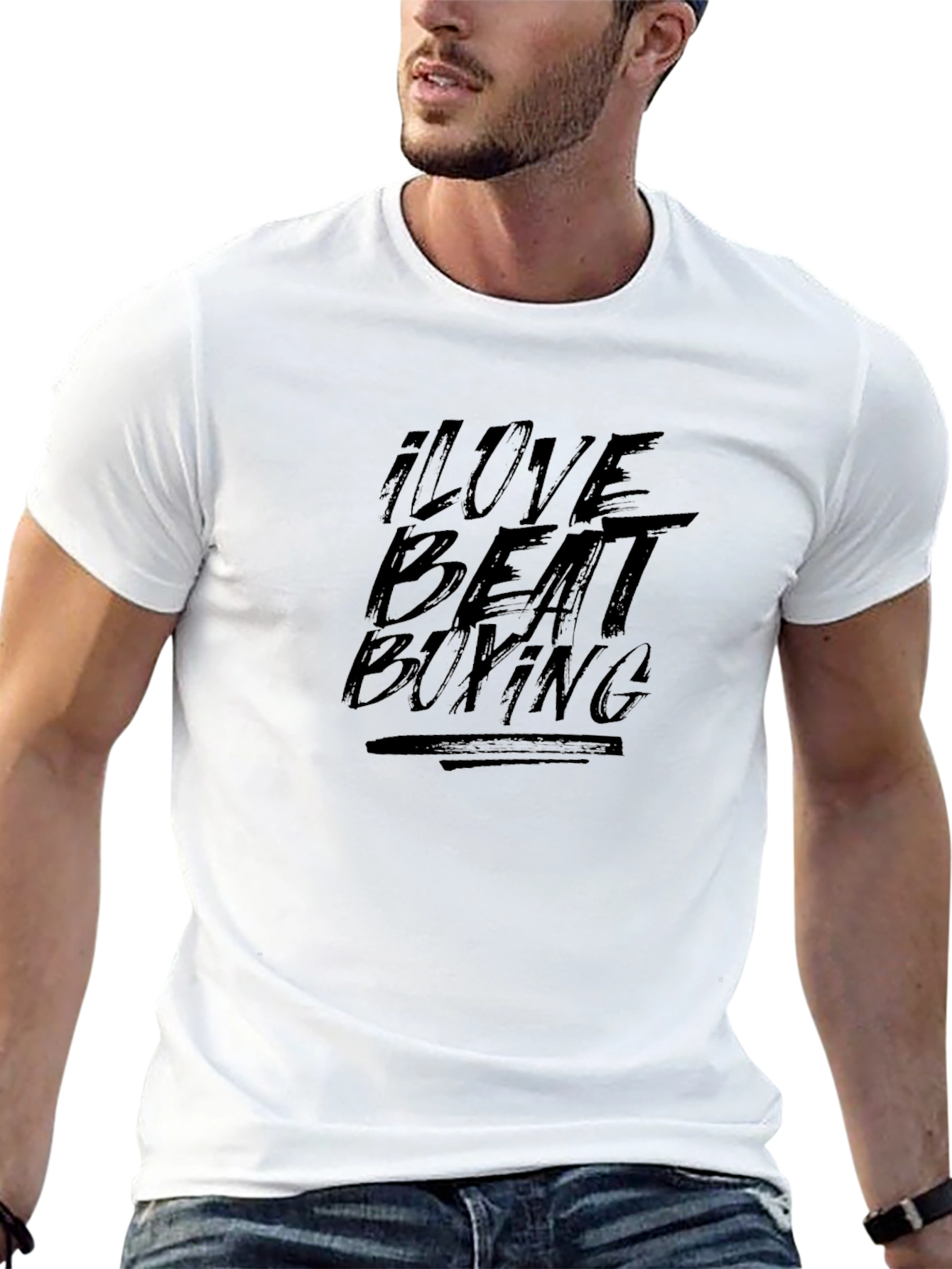 I Love Beat Boxing Black Graphic T-Shirt