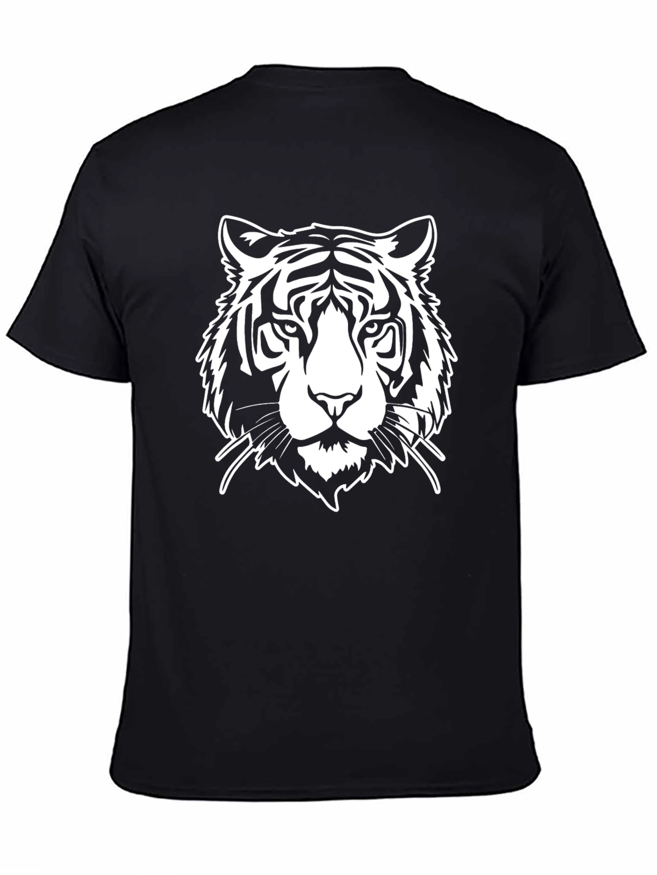 Black Tiger Graphic Tee - Cool Animal Print Shirt