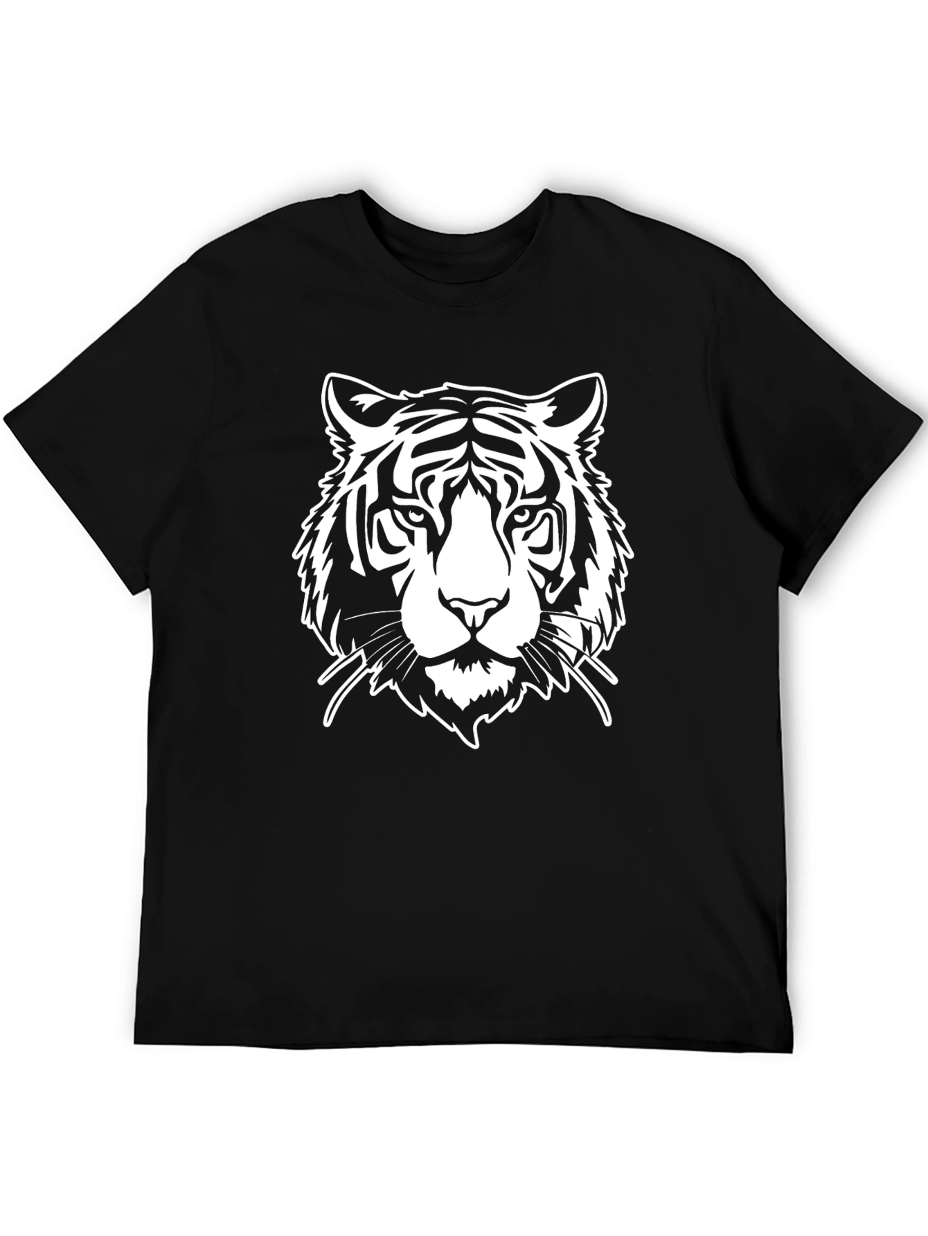 Black Tiger Graphic Tee - Cool Animal Print Shirt