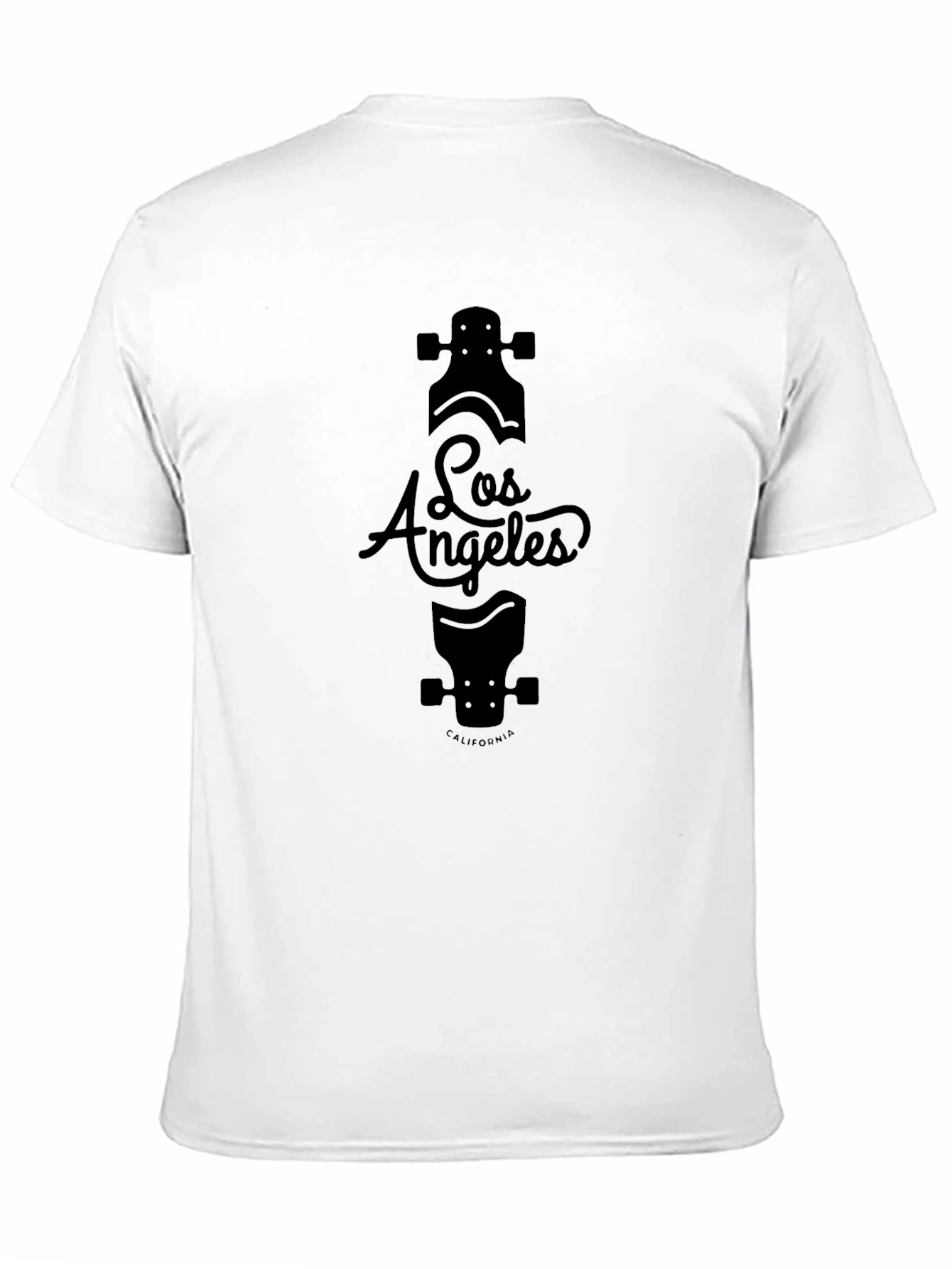 Los Angeles Skateboard Black Graphic T-Shirt