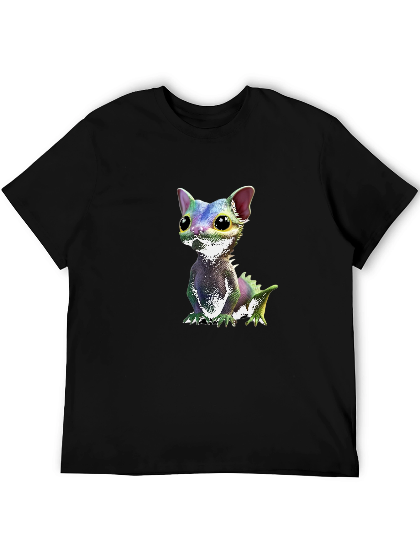 Cute Dragon Kitten Graphic Tee