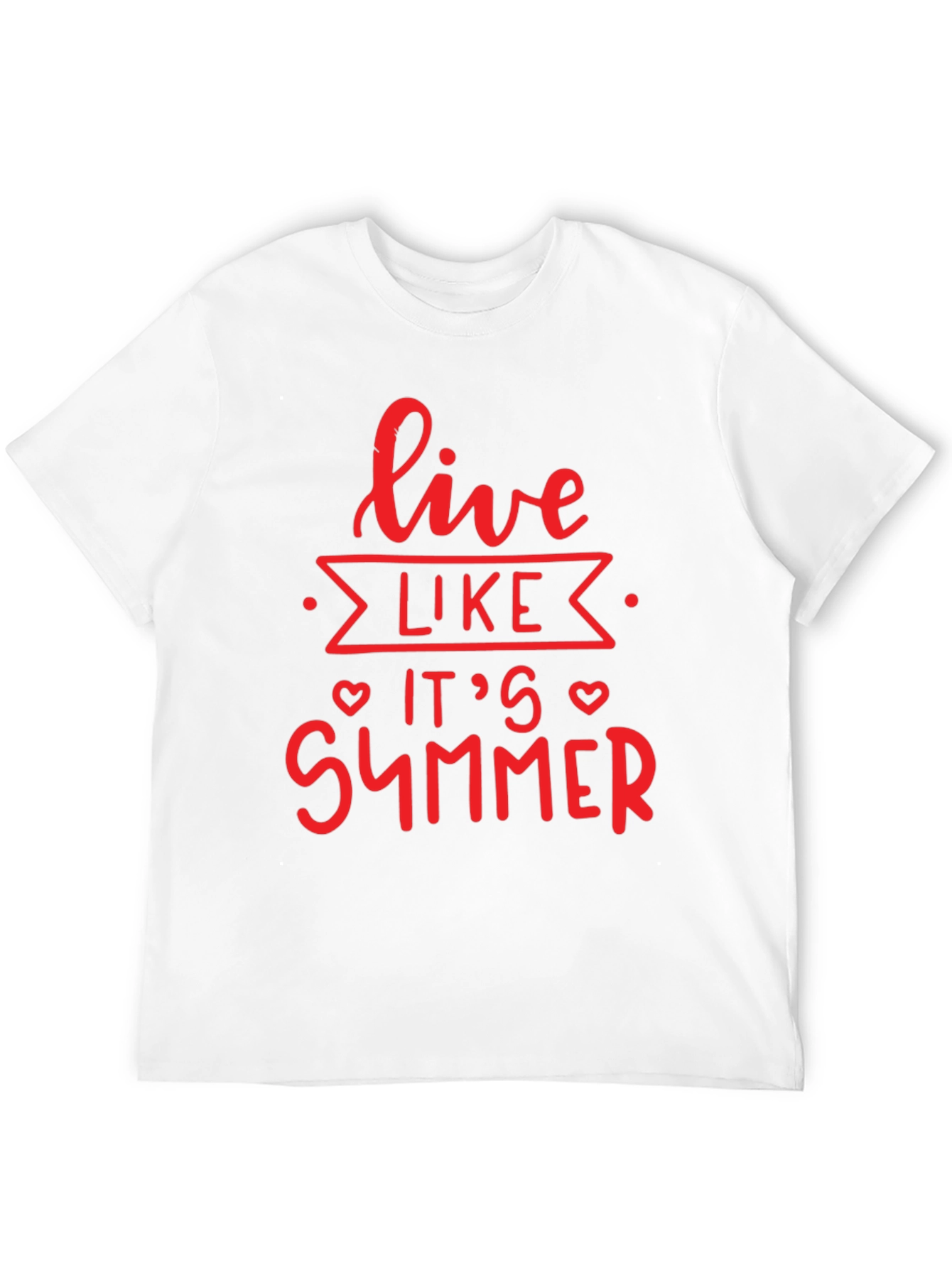 Live Like Its Summer Black Graphic Tee