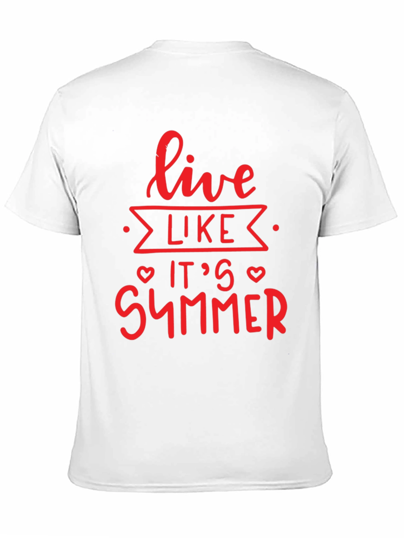 Live Like Its Summer Black Graphic Tee