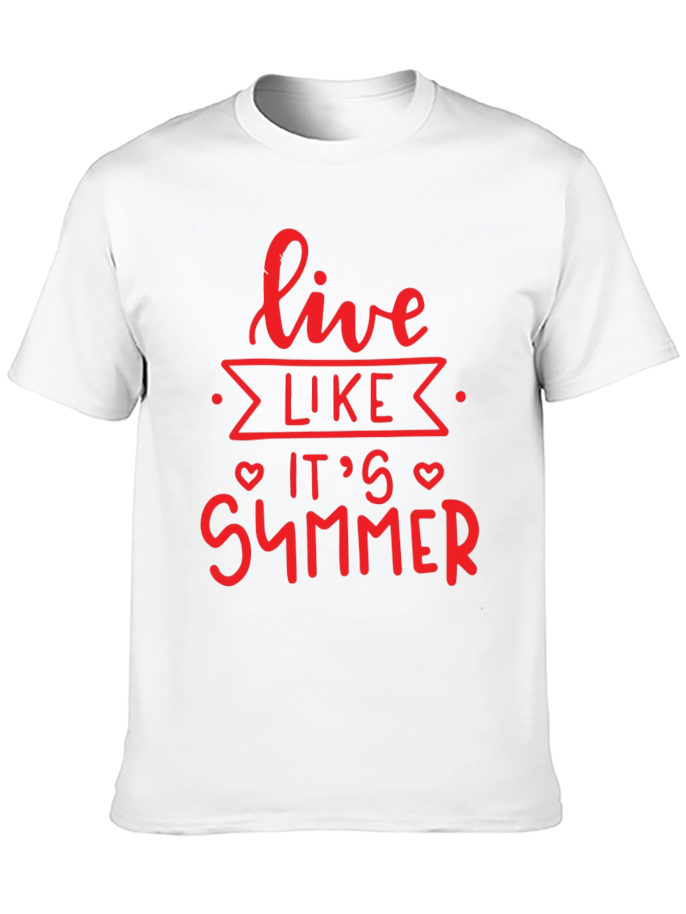 Live Like Its Summer Black Graphic Tee