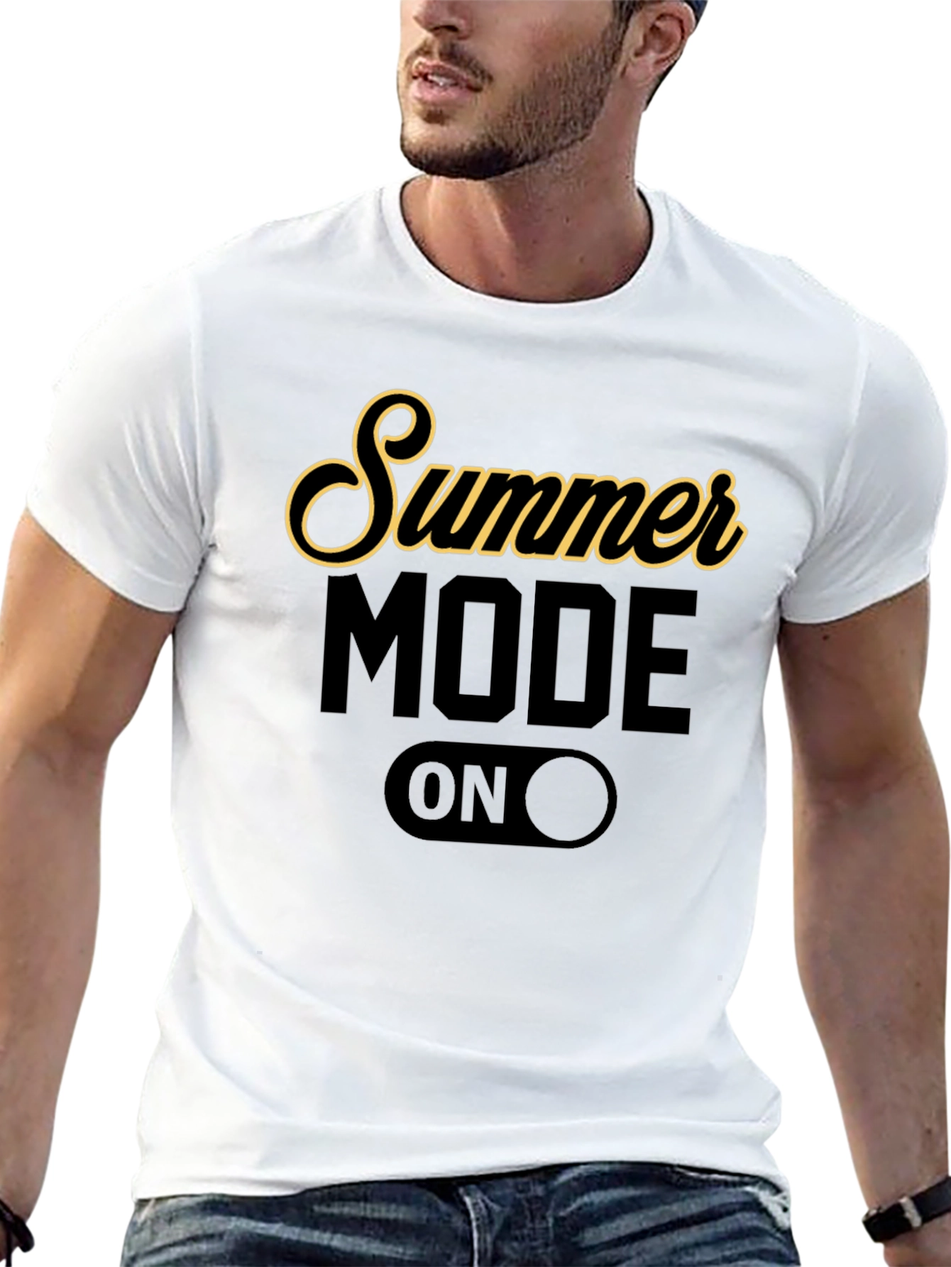 Summer Mode On Graphic T-Shirt - Black