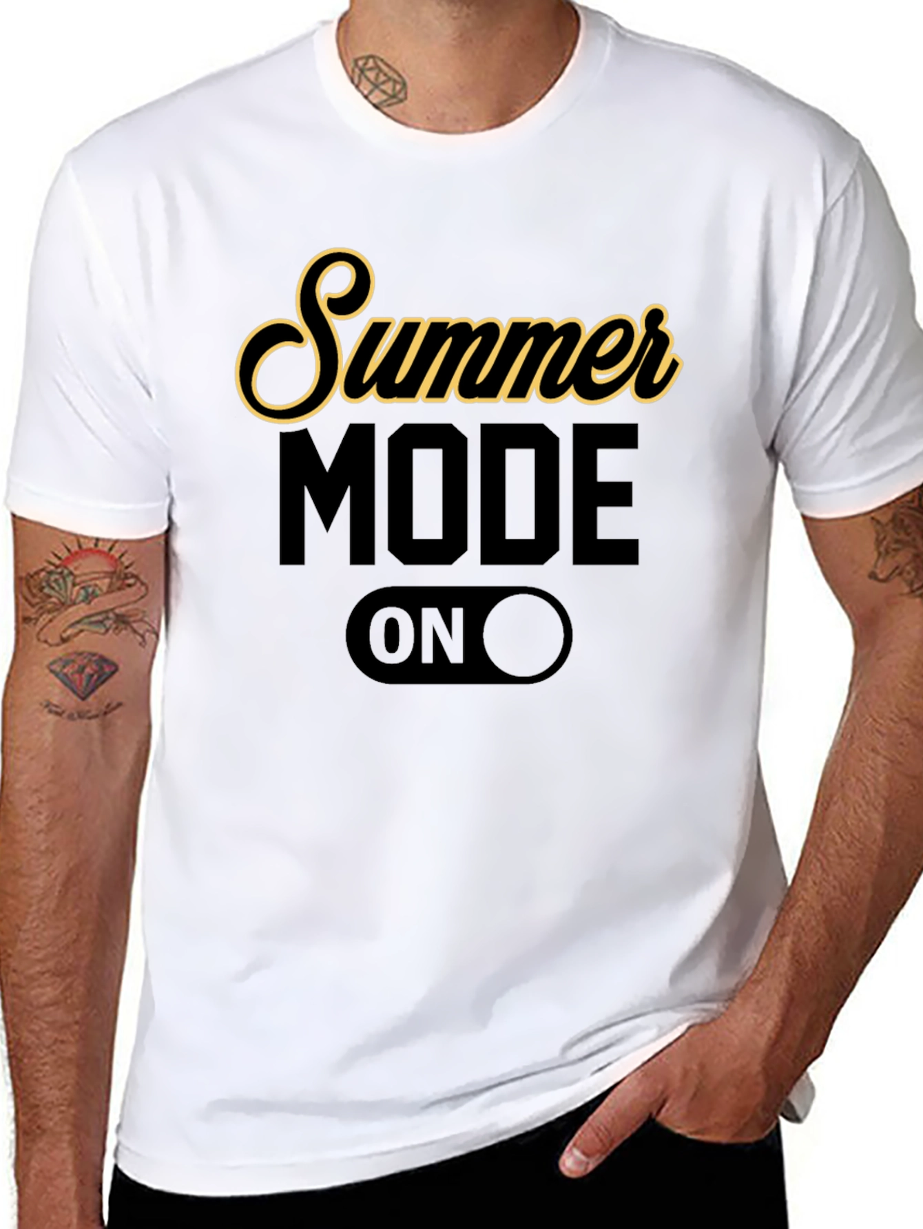 Summer Mode On Graphic T-Shirt - Black