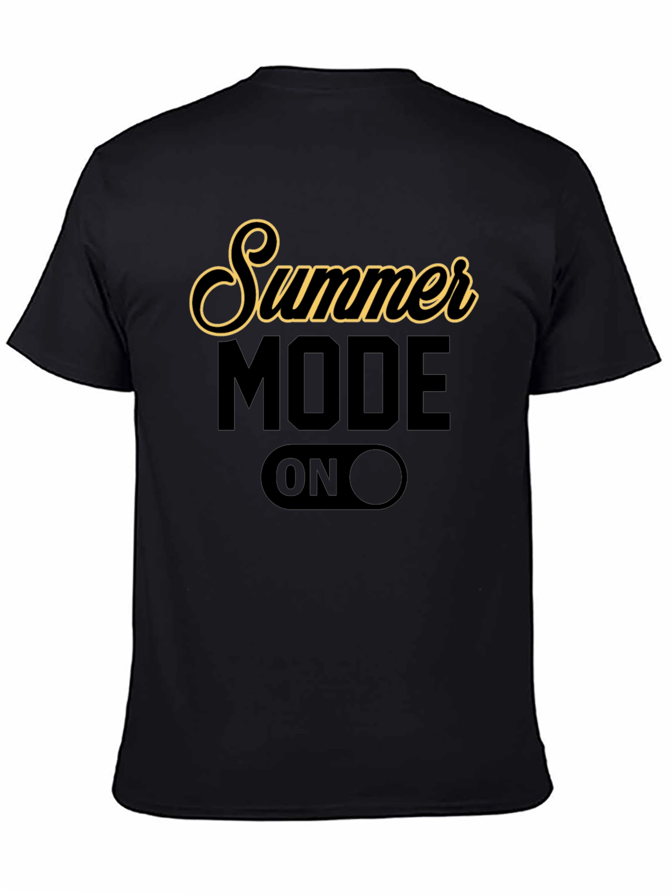 Summer Mode On Graphic T-Shirt - Black