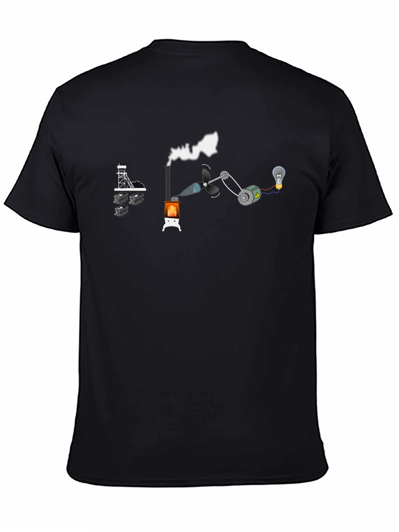Coal Power T-Shirt - Black - Funny Energy Tee
