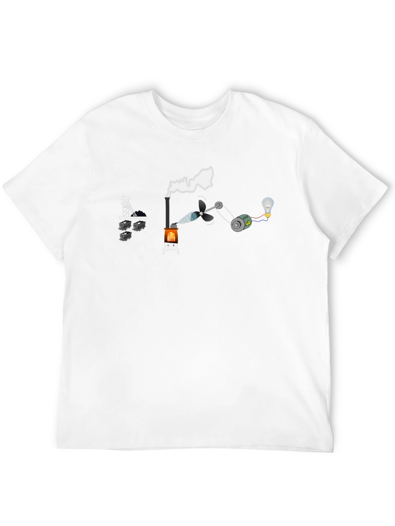 Coal Power T-Shirt - Black - Funny Energy Tee