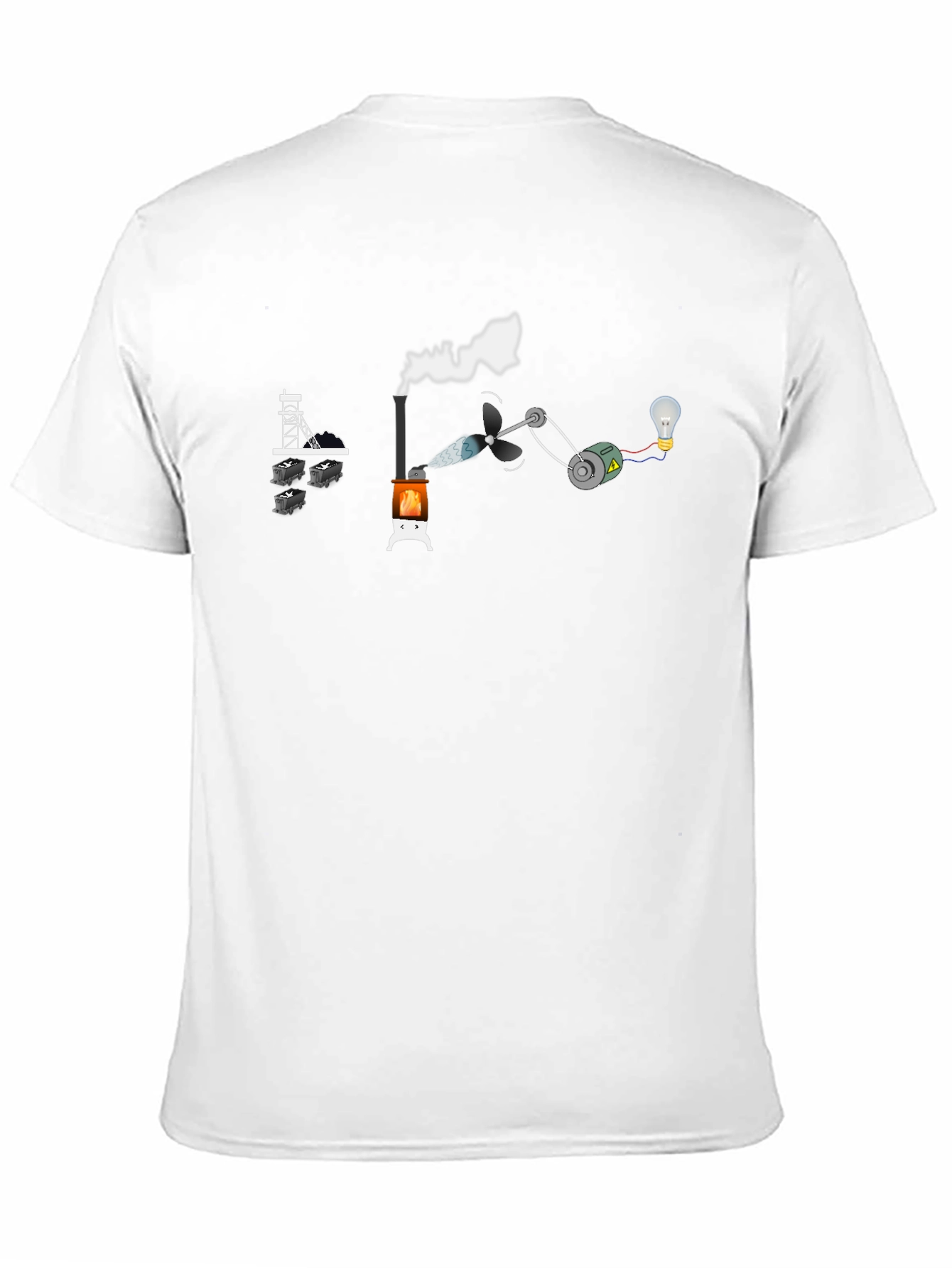 Coal Power T-Shirt - Black - Funny Energy Tee