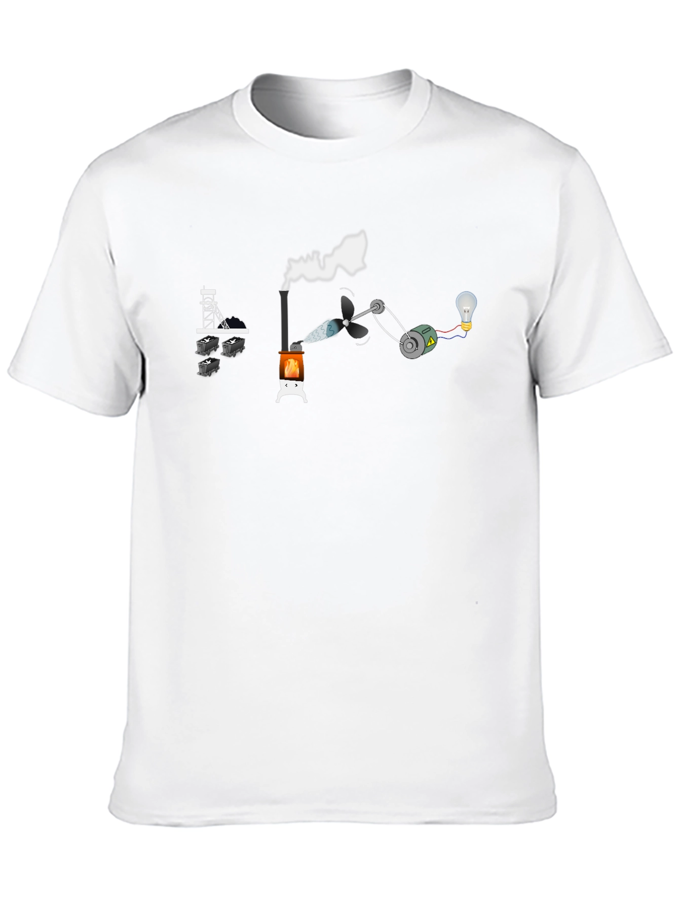 Coal Power T-Shirt - Black - Funny Energy Tee
